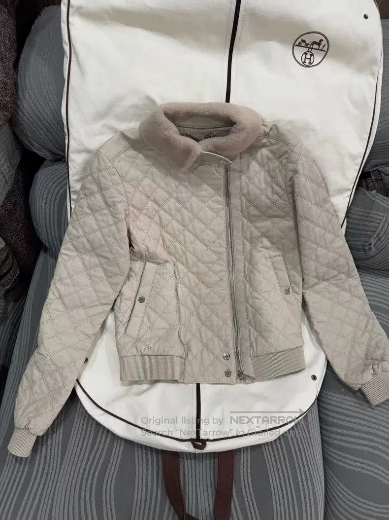 Hermes Hermes Calfskin leather jacket Size XS / US 0-2 / IT 36-38 - 1 Thumbnail