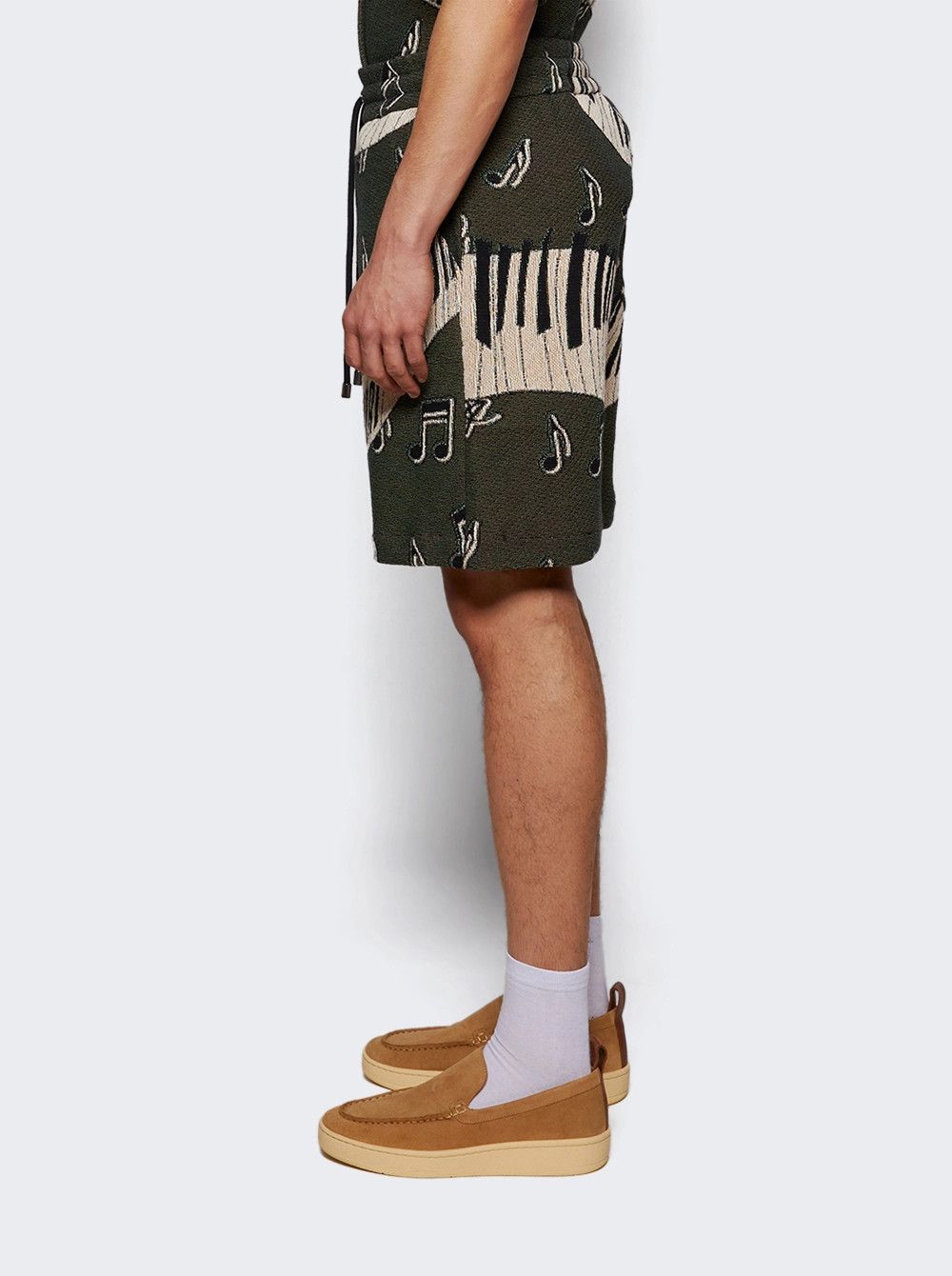 Amiri o1mle0326 Piano Keys Tapestry Shorts in Multicolor Size US 40 / EU 56 - 3 Thumbnail