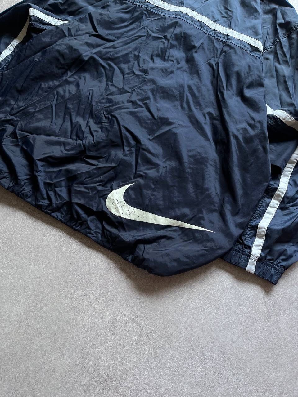 Nike Vintage Nike Swoosh Nylon Olympic Zip Jacket Y2K L Size US L / EU 52-54 / 3 - 3 Thumbnail