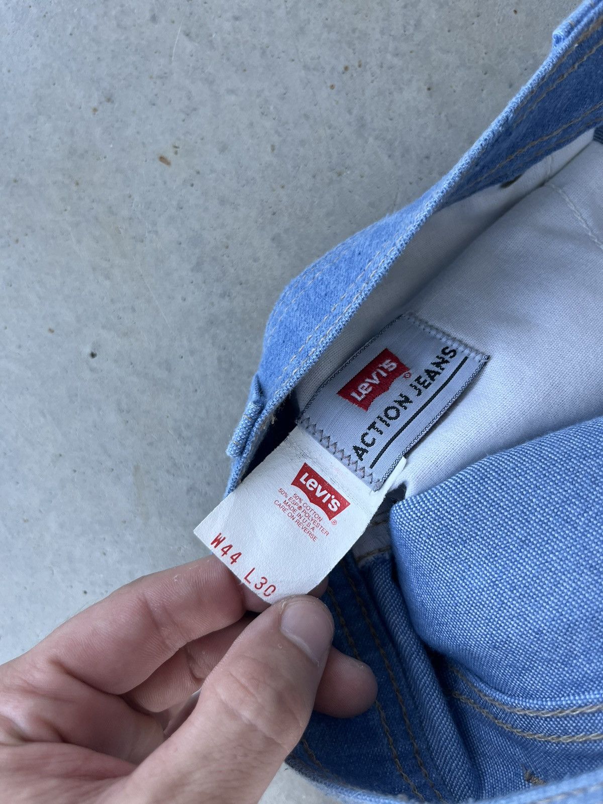 Levi's Vintage 90s Levi’s Action Jeans Wide Leg Pants Size US 43 - 4 Thumbnail