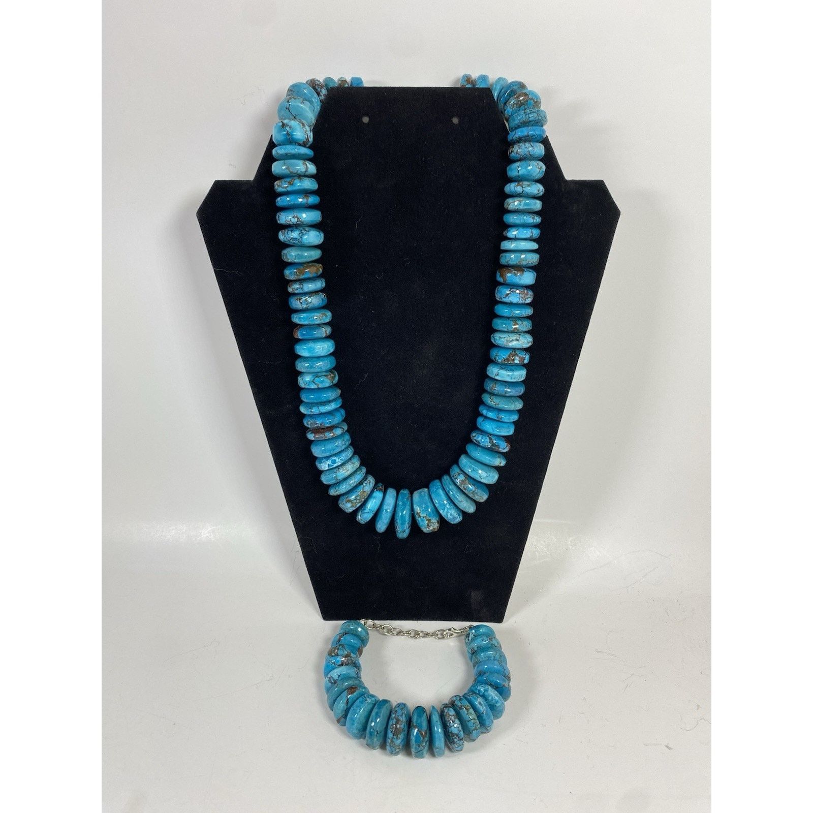 Other Vintage Native American Navajo Turquoise Necklace & Bracelet Size ONE SIZE - 1 Thumbnail