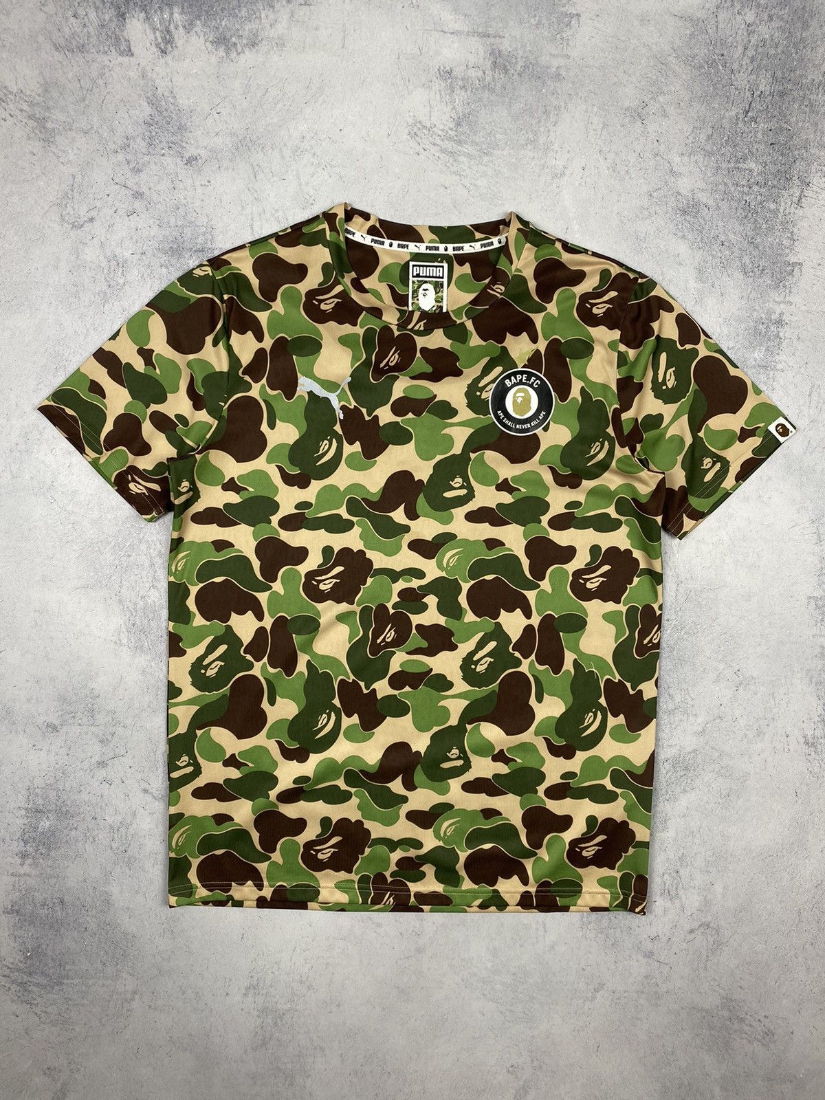 Bape × Puma A Bathing Ape Bape x Puma ABC Camo Jersey T Shirt Size US M / EU 48-50 / 2 - 2 Thumbnail