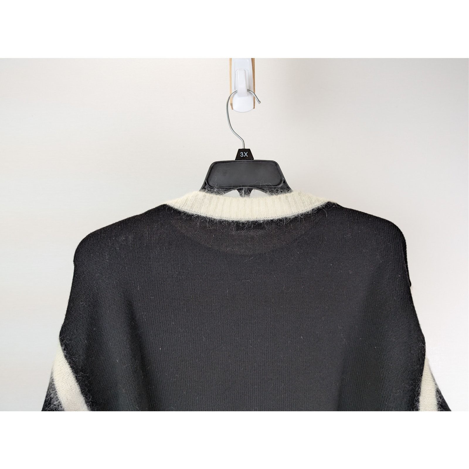 Saint Laurent Paris o1rshd1 Pull Encolure Sweatshirt Sweater Mohair in Black Size US M / EU 48-50 / 2 - 9 Thumbnail