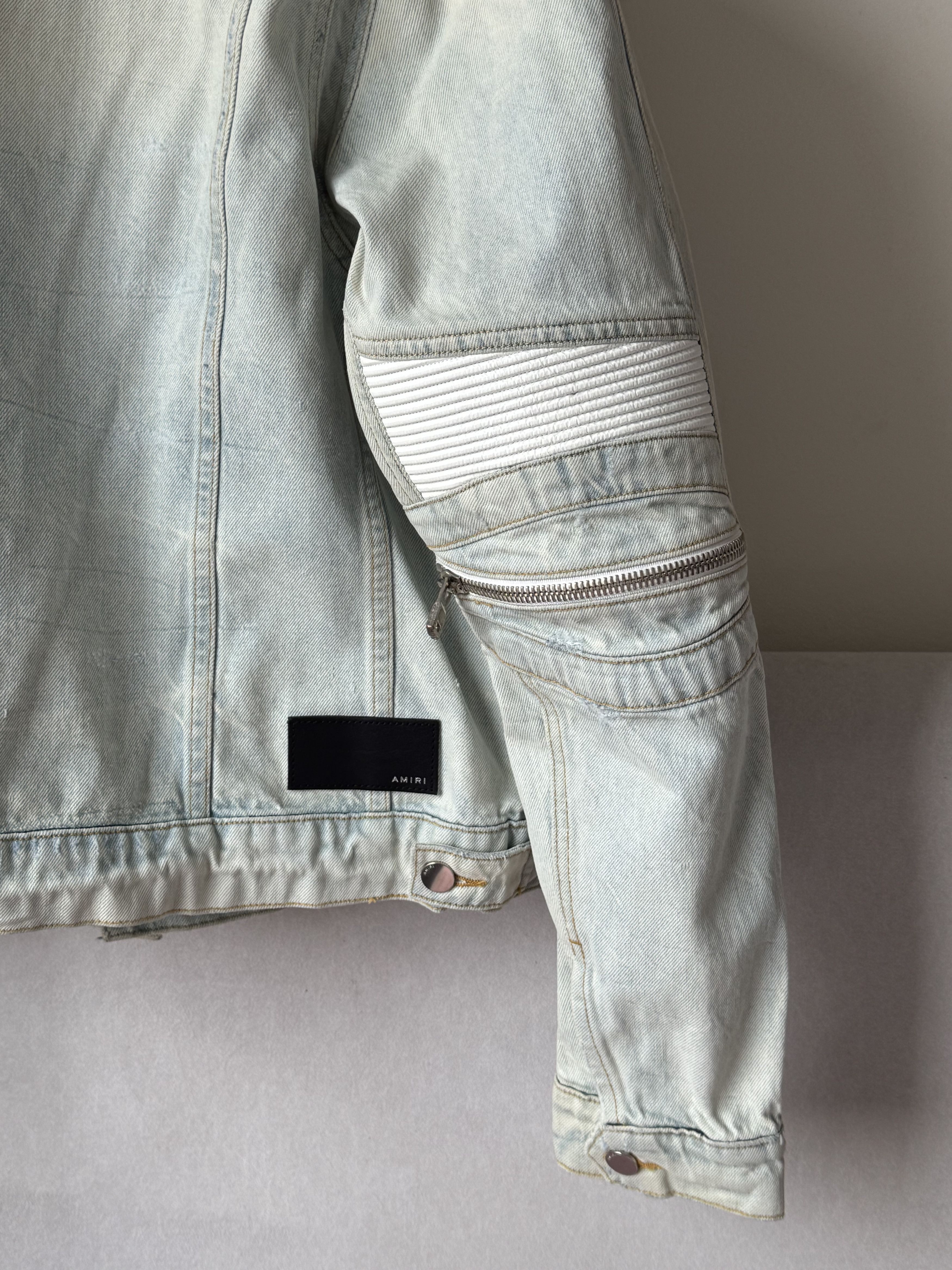 Amiri Amiri Biker Jeans jacket Size US XL / EU 56 / 4 - 8 Thumbnail