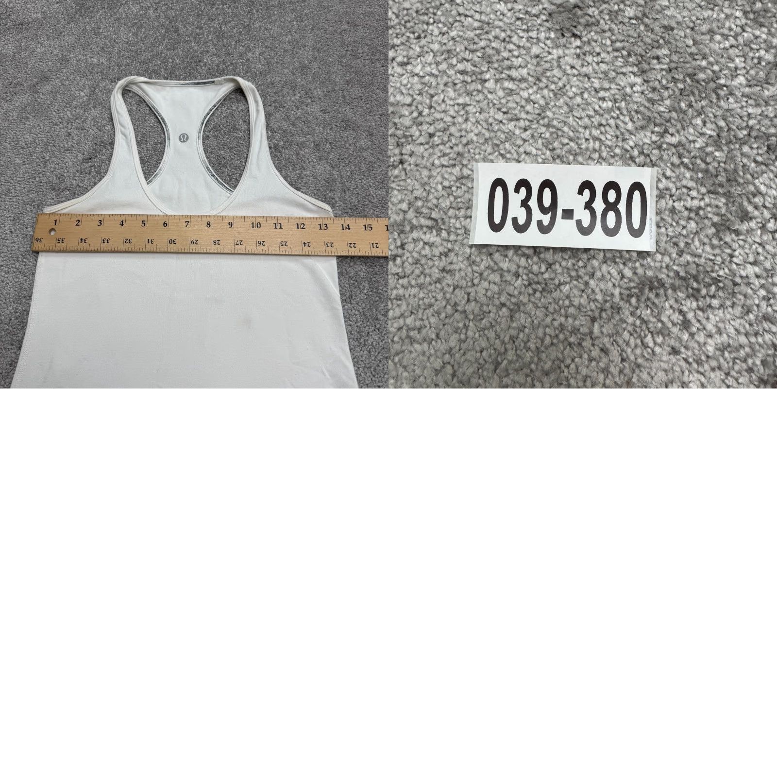 Lululemon Lululemon Halter Racerback Tank Top Womens 4 White Activewear Yoga Run Gym Size S / US 4 / IT 40 - 8 Thumbnail