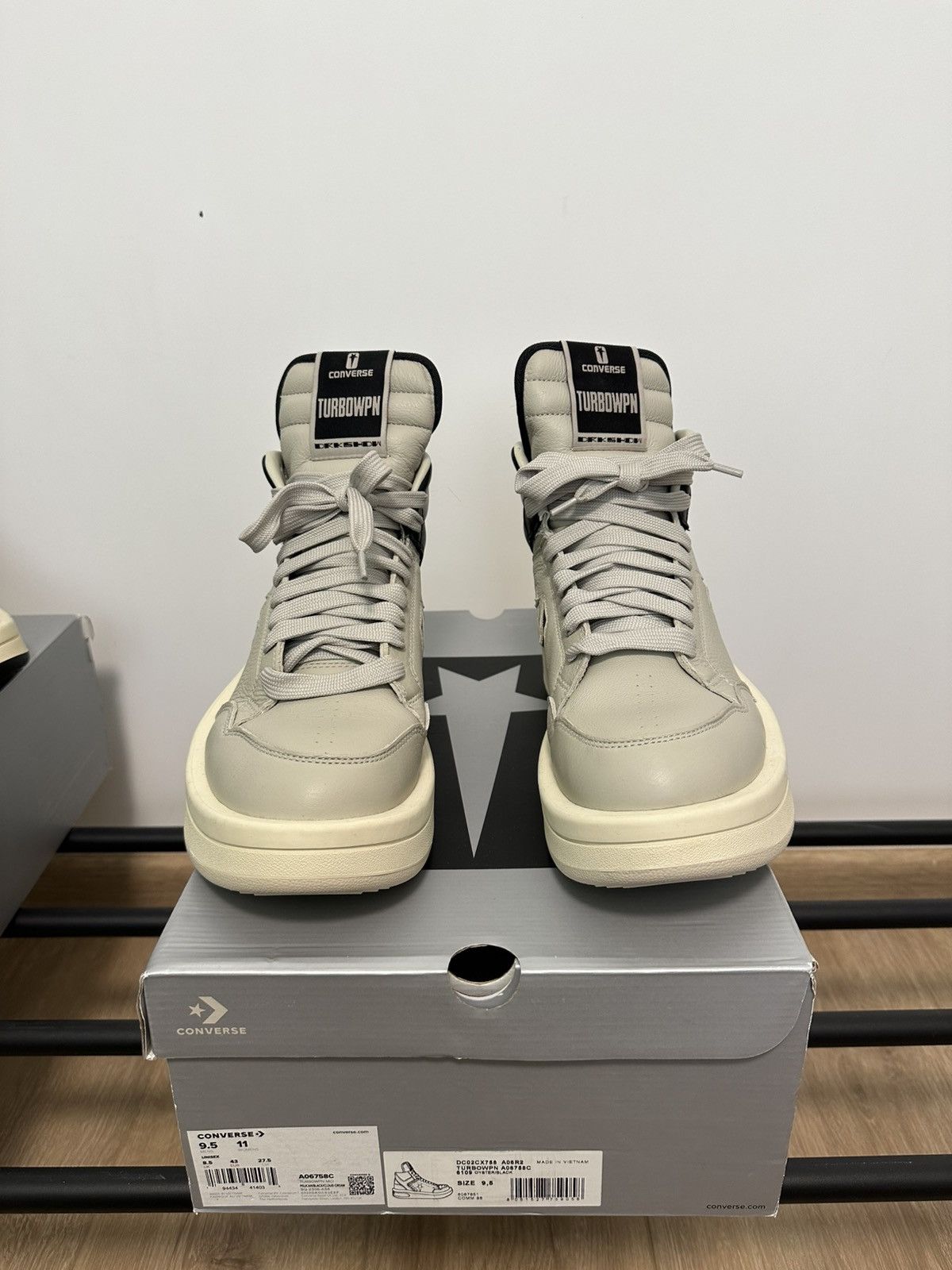 Converse × Rick Owens Drkshdw Rick Owens DRKSHDW x Converse TURBOWPN — Size 43 EU Size US 10 / EU 43 - 3 Thumbnail