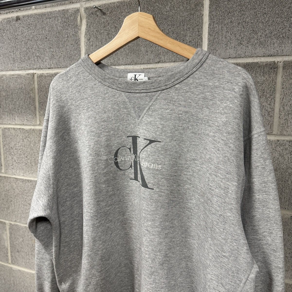 Vintage Vintage Calvin Klein Jeans Sweatshirt Faded ERD Grunge Size US L / EU 52-54 / 3 - 2 Thumbnail
