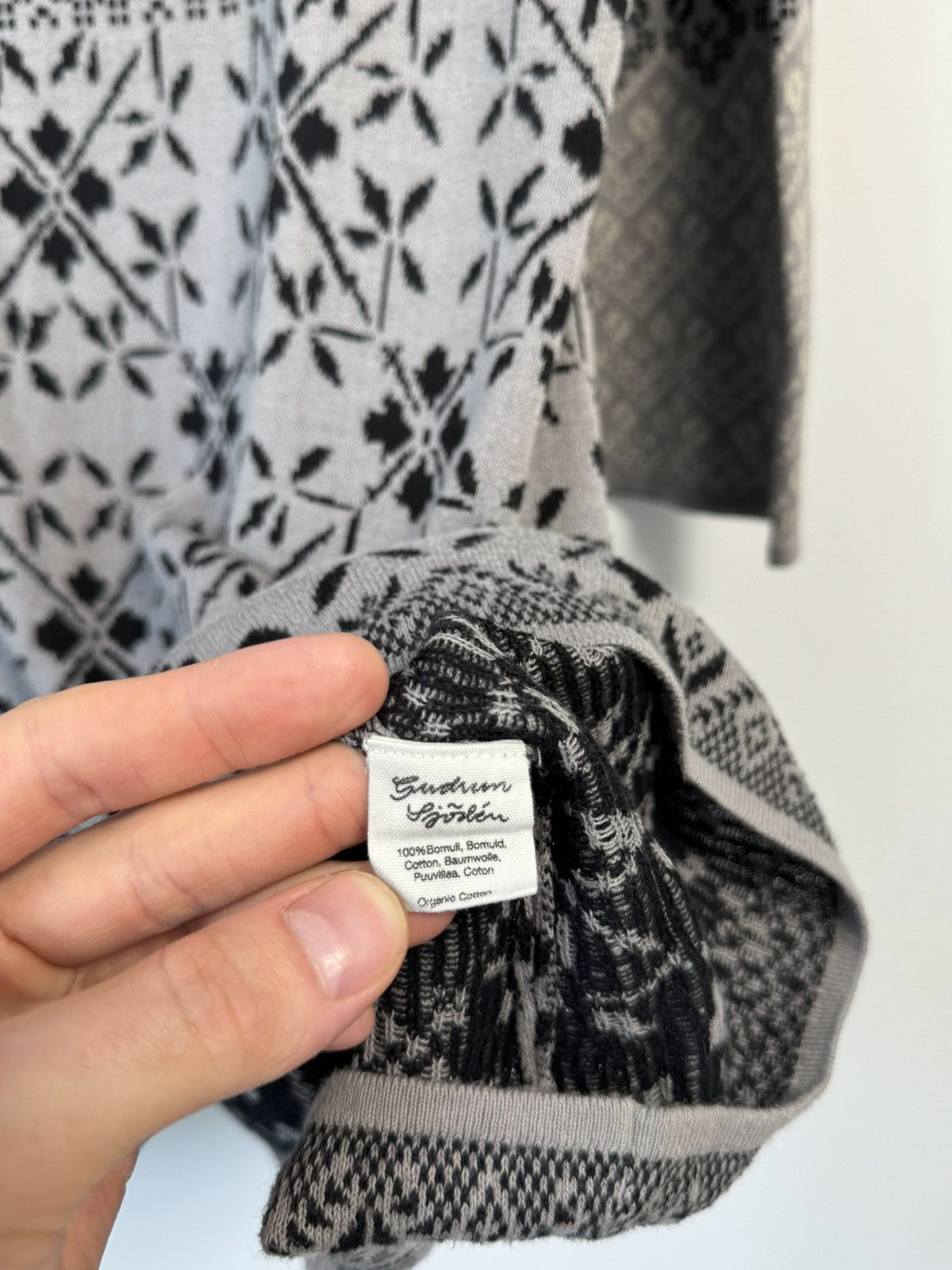 Gudrun Sjoden Gudrun Sjoden Knitted Cotton All Over Printed Midi Dress Size XL / US 12-14 / IT 48-50 - 9 Thumbnail