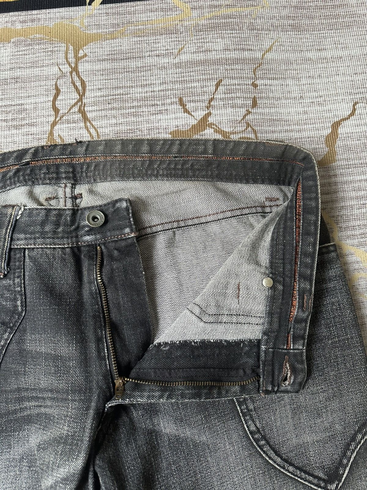Japanese Brand FLARE Nicole Club For Men NCFM Claw Marks Design Denim Size US 34 / EU 50 - 22 Thumbnail