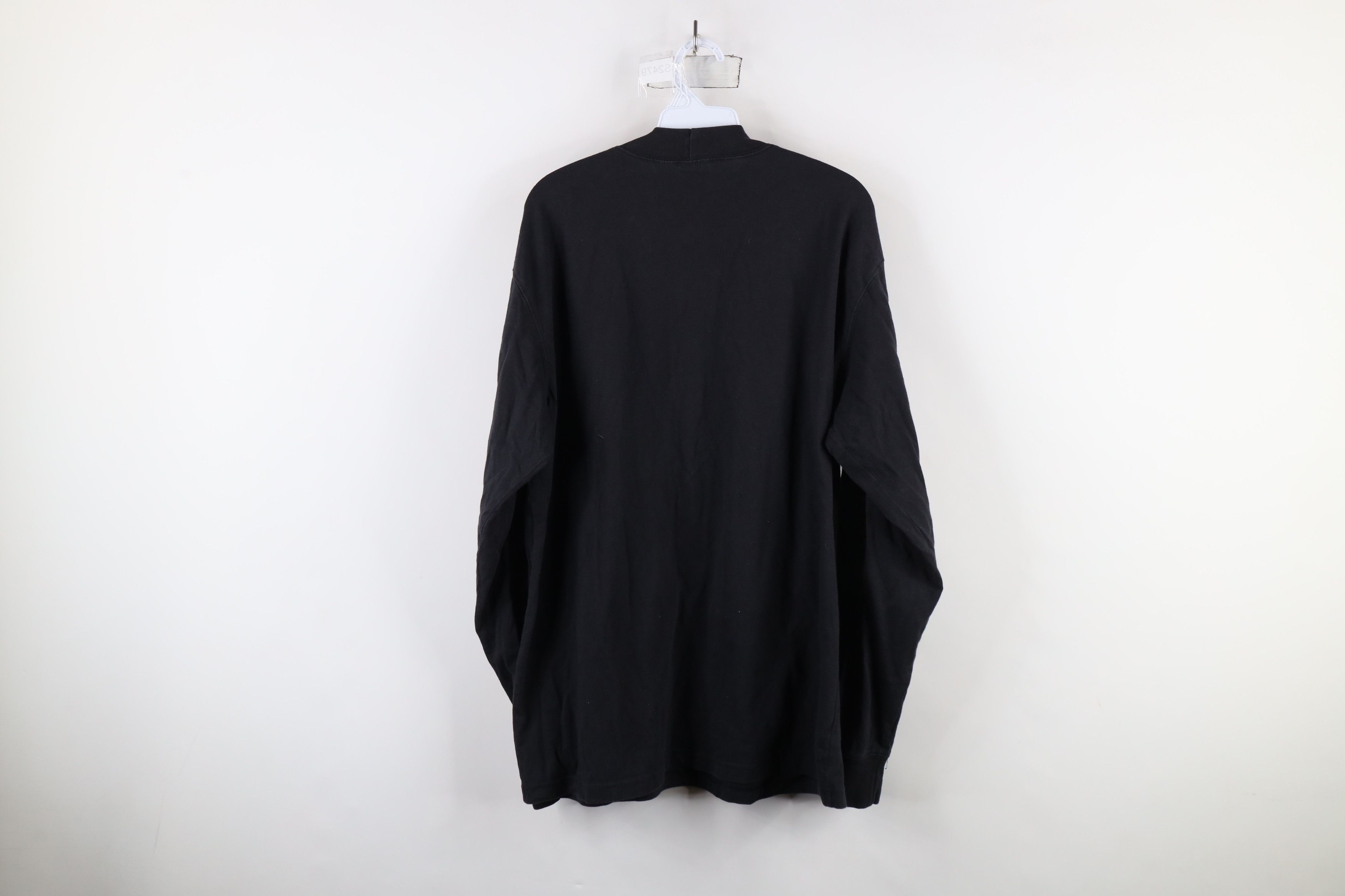 Vintage Vintage 90s Streetwear Blank Mock Neck Long Sleeve T-Shirt Size US L / EU 52-54 / 3 - 6 Thumbnail