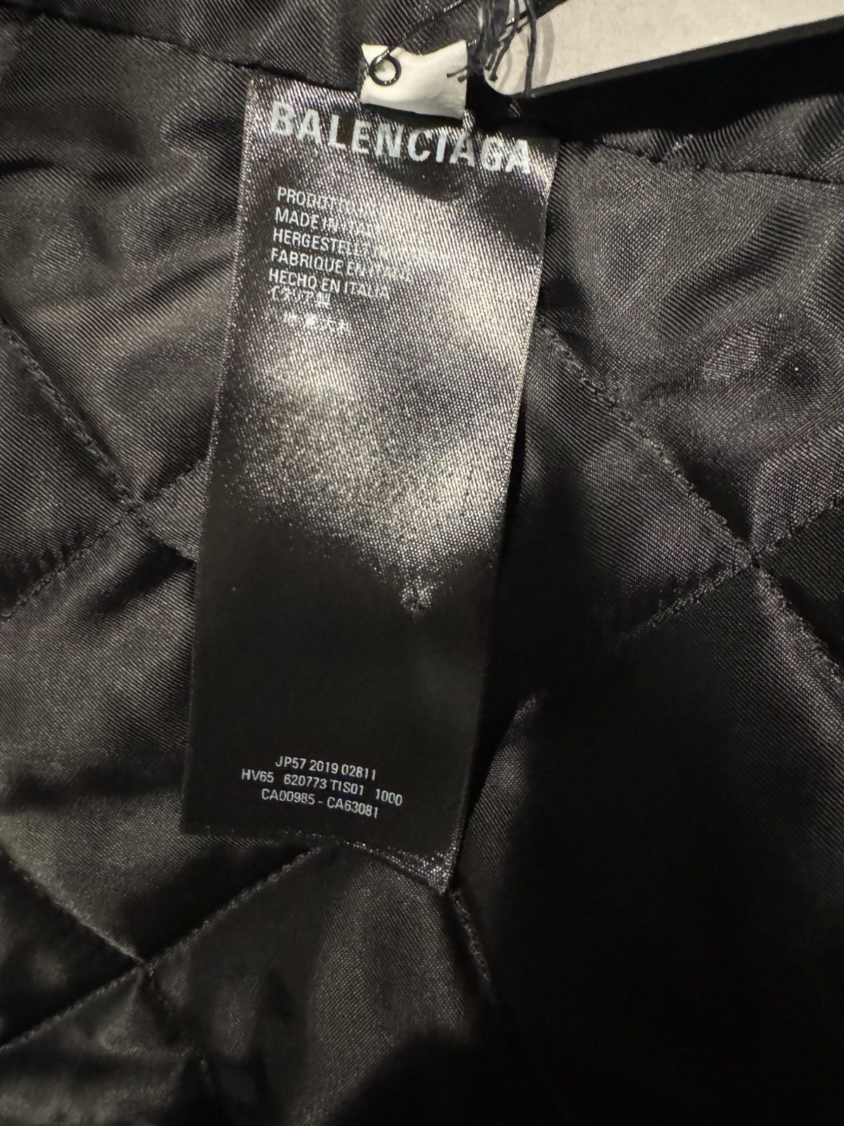Balenciaga BALENCIAGA FW19 BLACK CAMPAIGN LOGO BIKER LEATHERJACKET Size US L / EU 52-54 / 3 - 13 Thumbnail