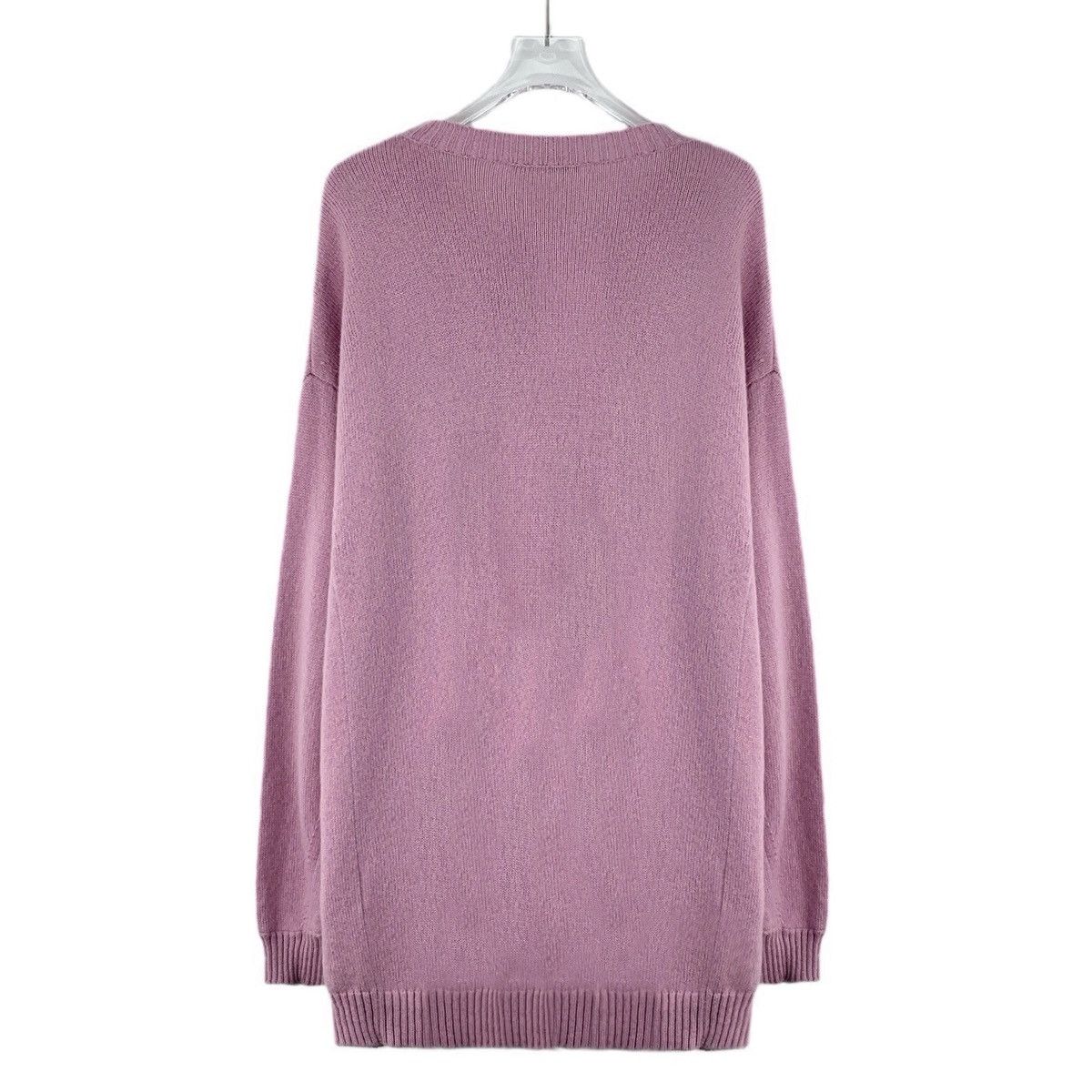 Max Mara Maxmara Taro Purple Wool Long Sleeve Knit Sweater K26WX Size L / US 10 / IT 46 - 2 Thumbnail