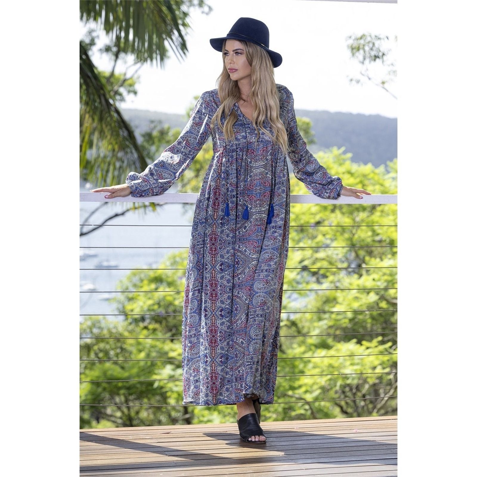 Other Cienna Livia Silk Maxi Relaxed Fancy Dress Small Size S / US 4 / IT 40 - 2 Thumbnail
