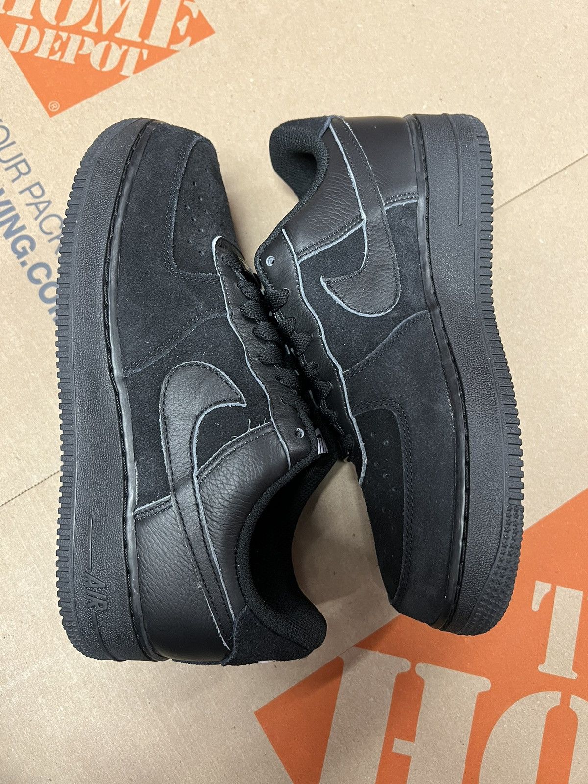 Nike Nike ID Air Force 1 Low - Nike By You - black/black Size US 6 / EU 39 - 5 Thumbnail