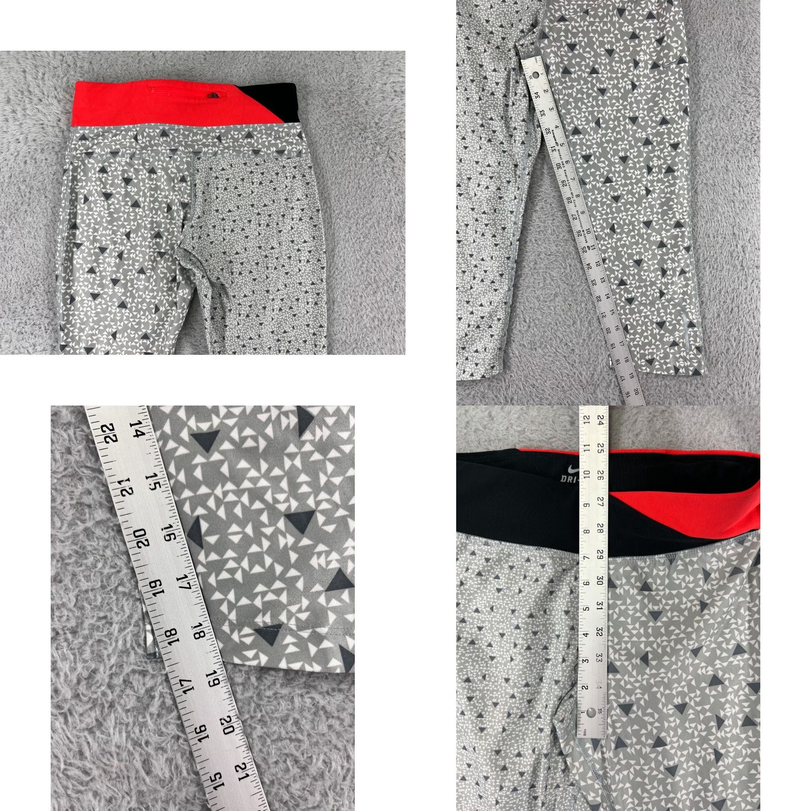 Nike Nike Dri-FIT Pants Women Small Gray Pattern Jogger Size 28" / US 6 / IT 42 - 8 Thumbnail