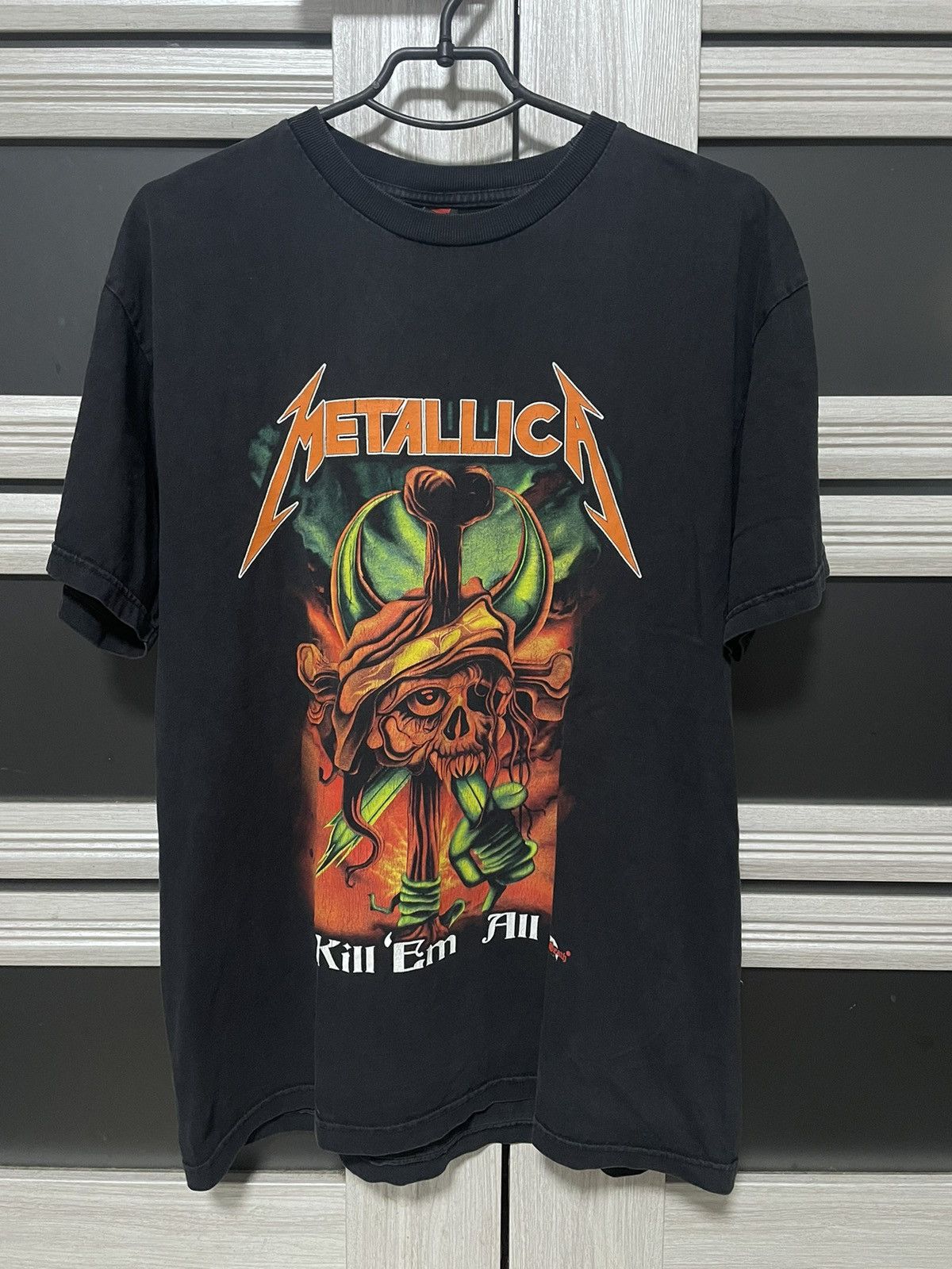 Band Tees Vintage 2000s Metallica Kill ’Em All Skull Graphic Band Tee Size US L / EU 52-54 / 3 - 1 Thumbnail