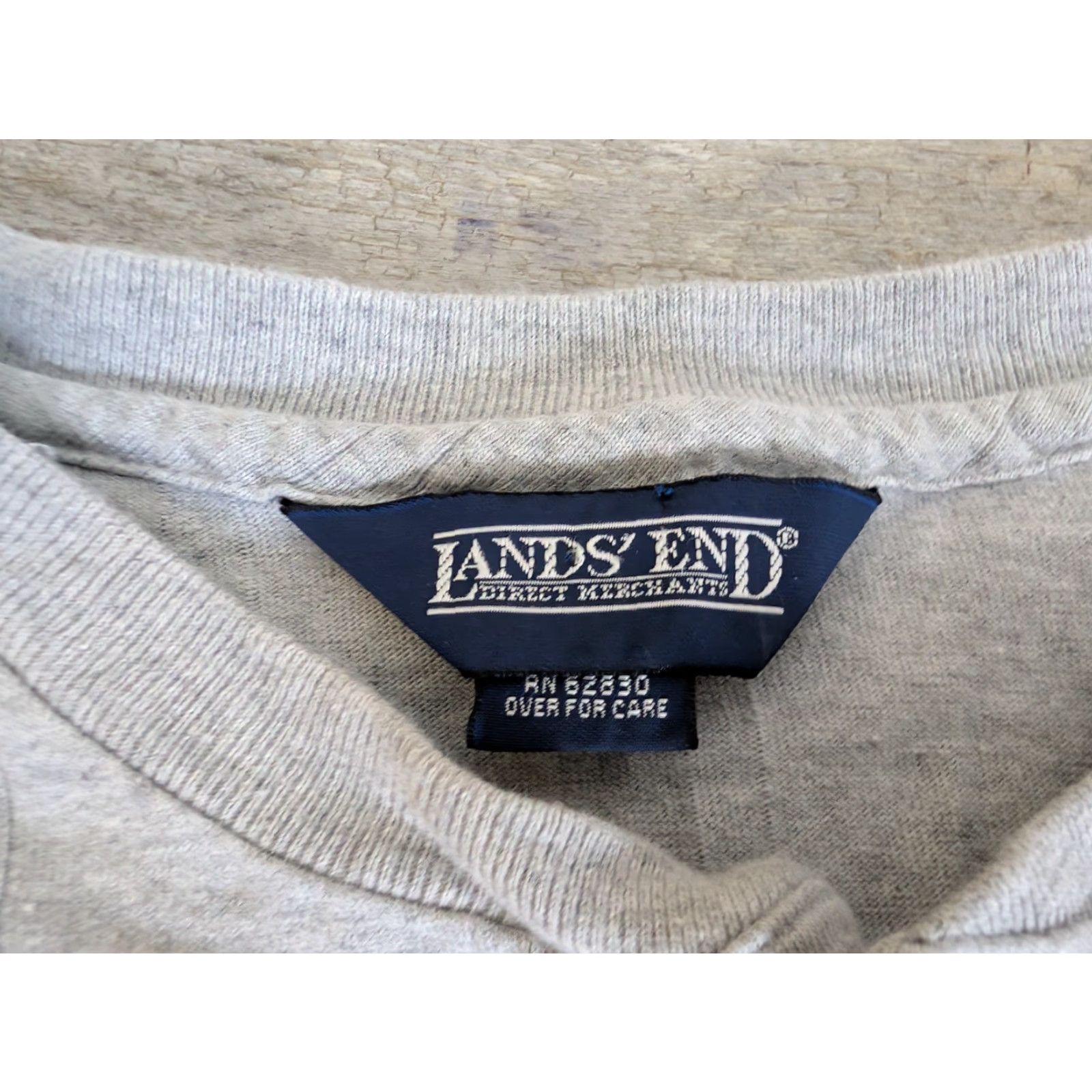 Lands' End VINTAGE Lands' End Long Sleeve Shirt Mens L Gray Henley Thermal Made In USA Shirt Mens L Gray Henley Thermal 80s 90s Outdoor Fall Winter Cotton Knit Size US L / EU 52-54 / 3 - 7 Thumbnail