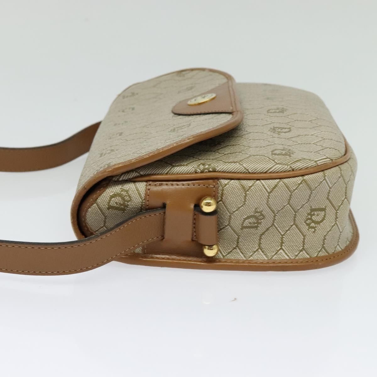 Dior DIOR Honeycomb Canvas Shoulder Bag Pvc Beige Gold Size ONE SIZE - 4 Thumbnail