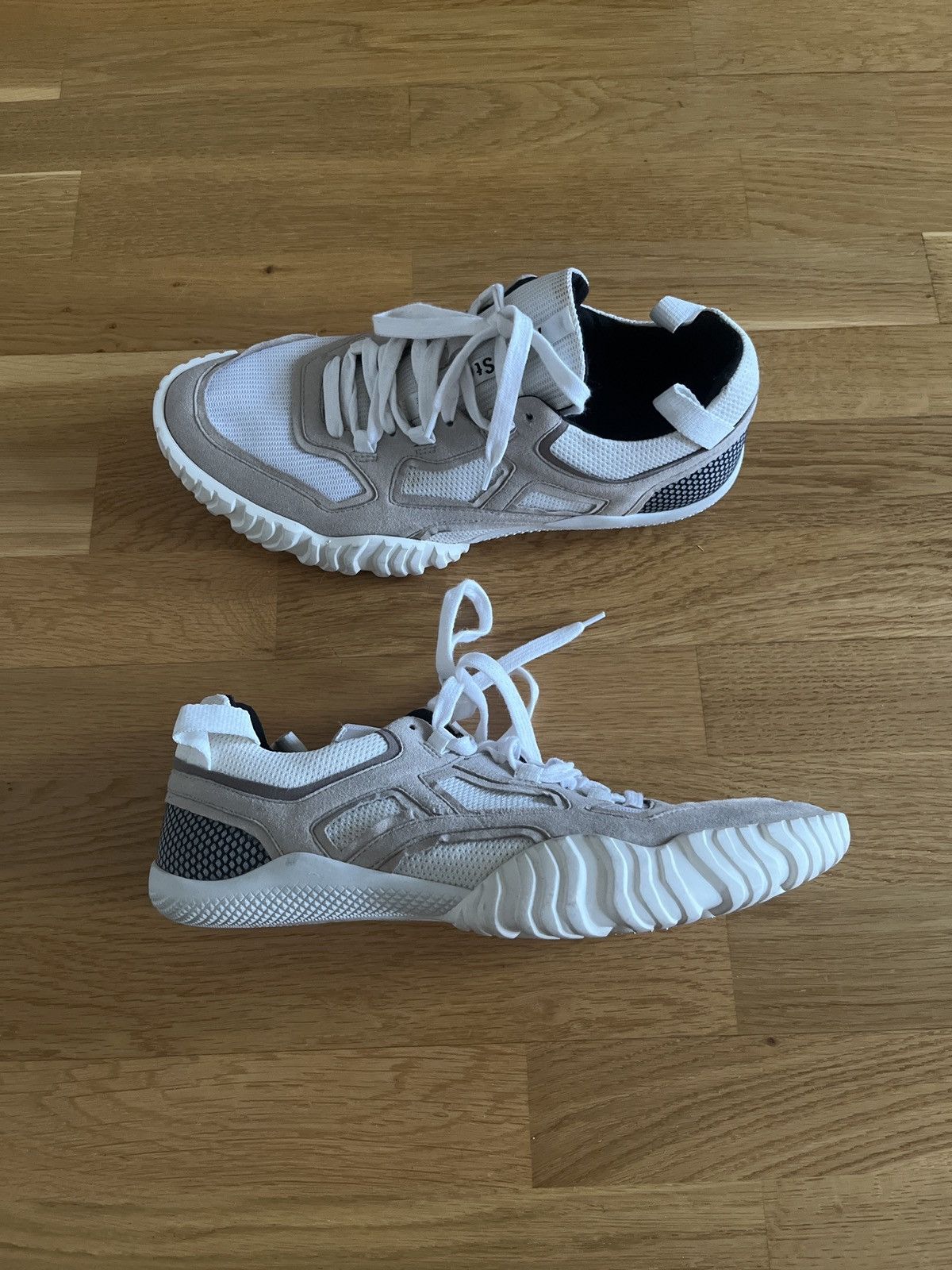 Acne Studios $500 Berun M sneakers in white/beige multi Size US 11 / EU 44 - 1 Thumbnail