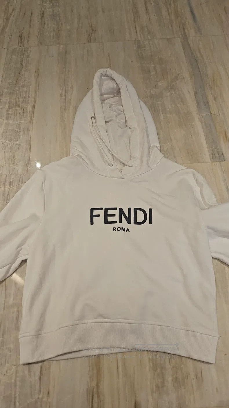 Fendi Fendi Hooded sweatshirt, white Size XS / US 0-2 / IT 36-38 - 2 Thumbnail