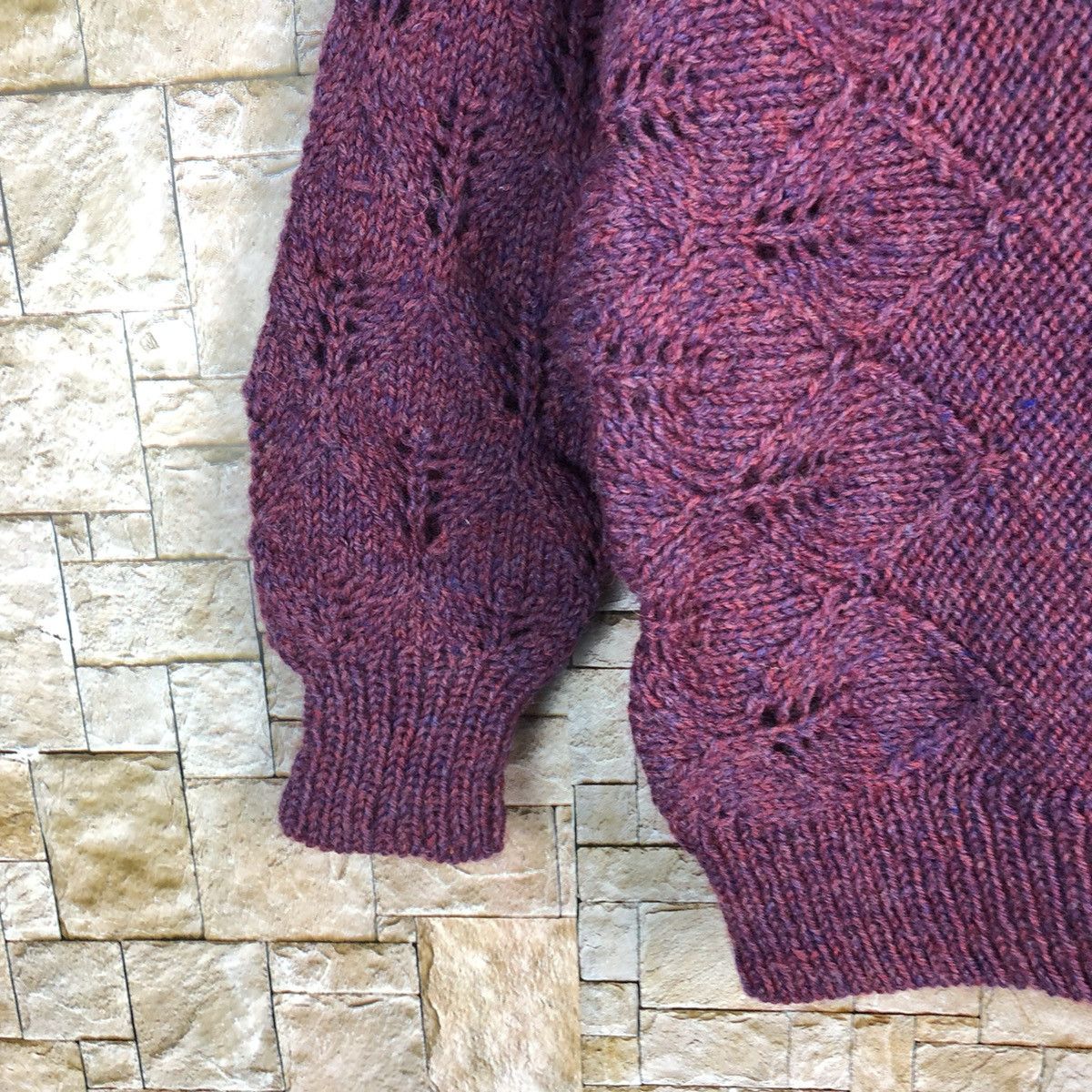 Homespun Knitwear Japanese Brand Purple Knitwear #A376 Size XS / US 0-2 / IT 36-38 - 7 Thumbnail