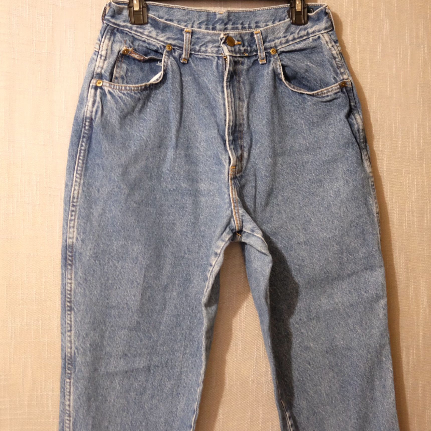 Vintage VINTAGE CHIC Jeans Blue Mom High-Rise Med Wash Denim 100% Cotton Womens 16 #A2-33 Size 29" - 2 Thumbnail