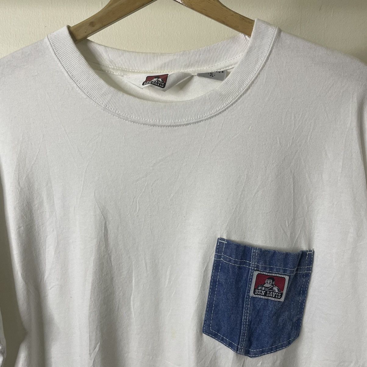 Ben Davis × Vintage Vintage Ben Davis Single Pocket Skater T Shirt Size US L / EU 52-54 / 3 - 2 Thumbnail