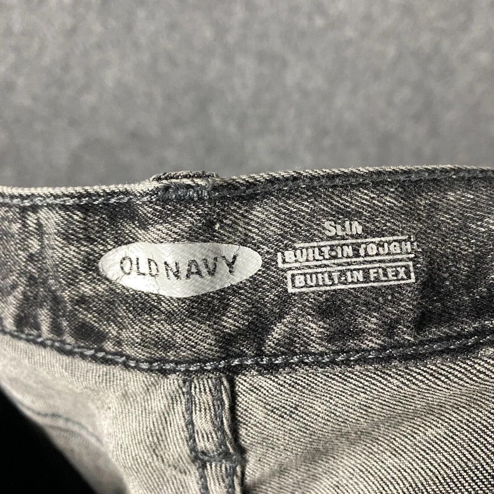 Old Navy Old Navy Jeans Men's 29x30 Slim Fit Flex Charcoal Wash Size US 29 - 9 Thumbnail