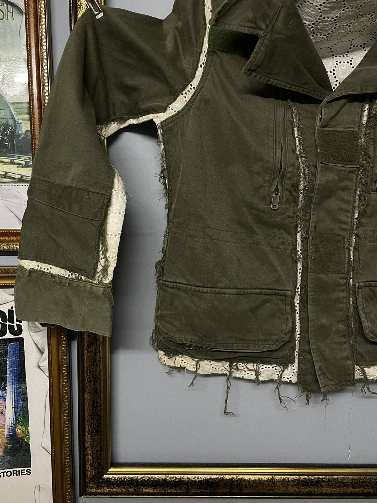 Vintage Vintage 60s Distressed Army Layered Classic Cut Jacket Style Size US XS / EU 42 / 0 - 3 Thumbnail