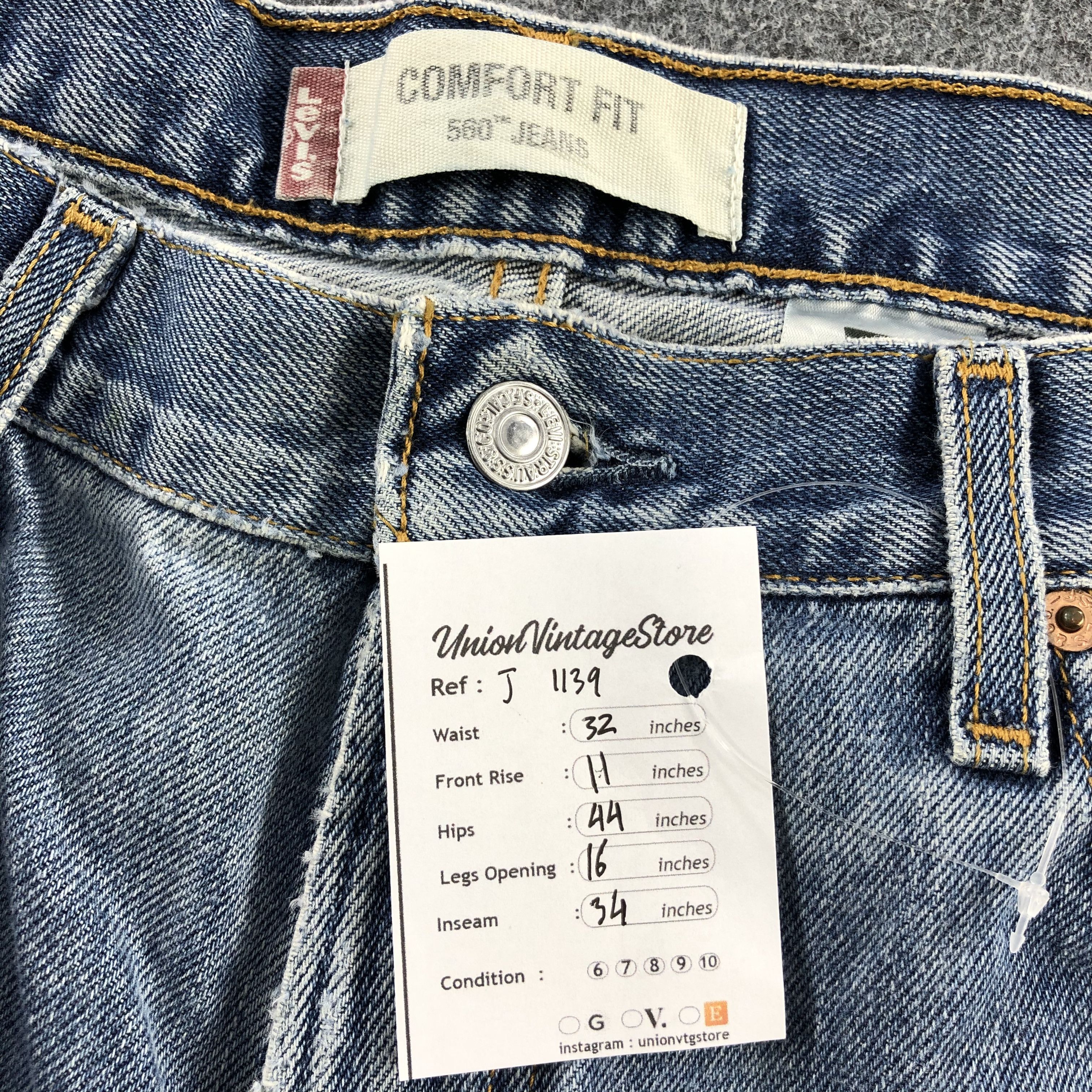 Levi's Vintage Levis 560 Jeans-J1139 Size US 33 - 12 Thumbnail
