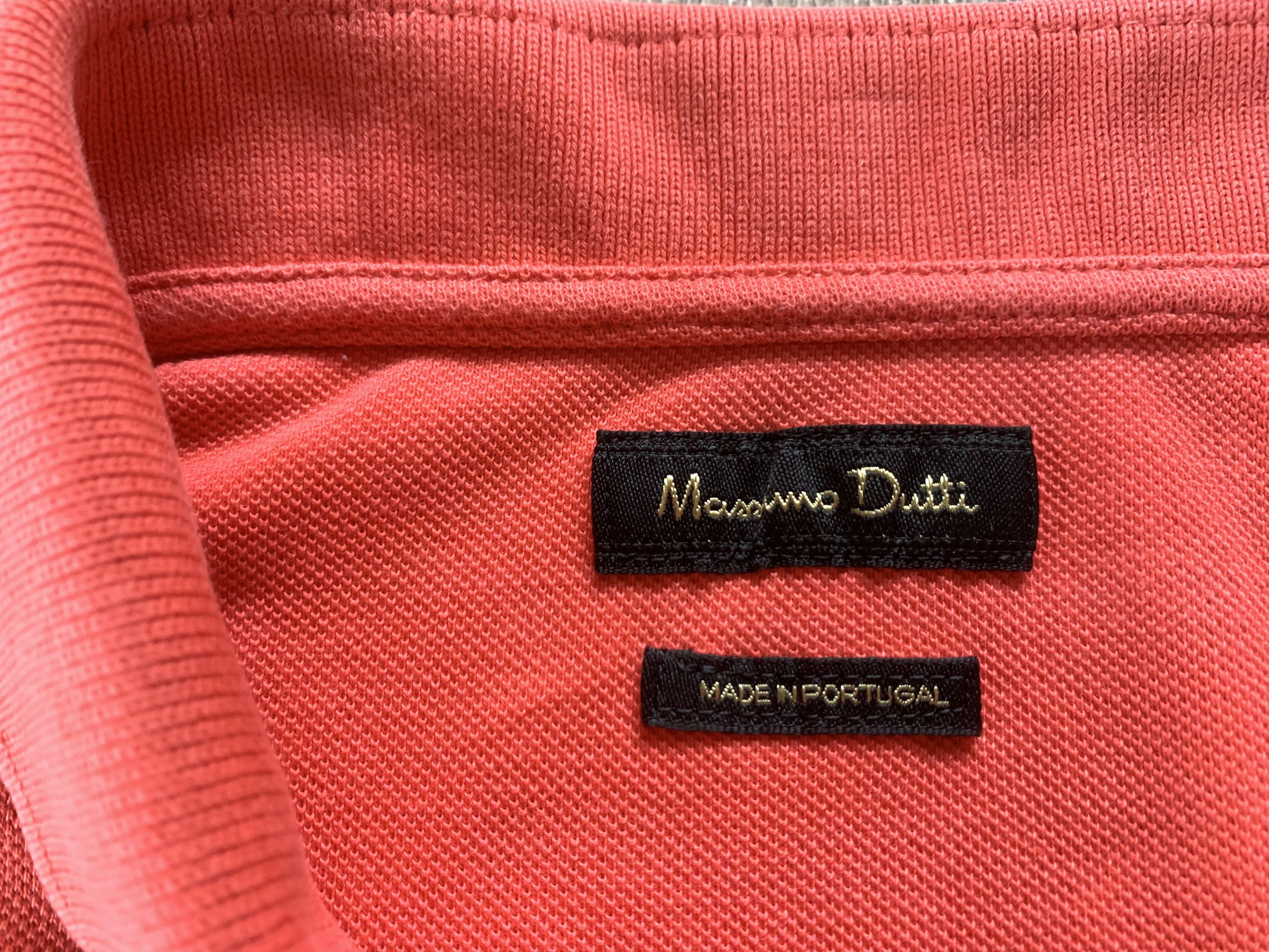 Massimo Dutti Massimo Dutti Mens Coral Cotton Polo T-Shirt Size US L / EU 52-54 / 3 - 6 Thumbnail