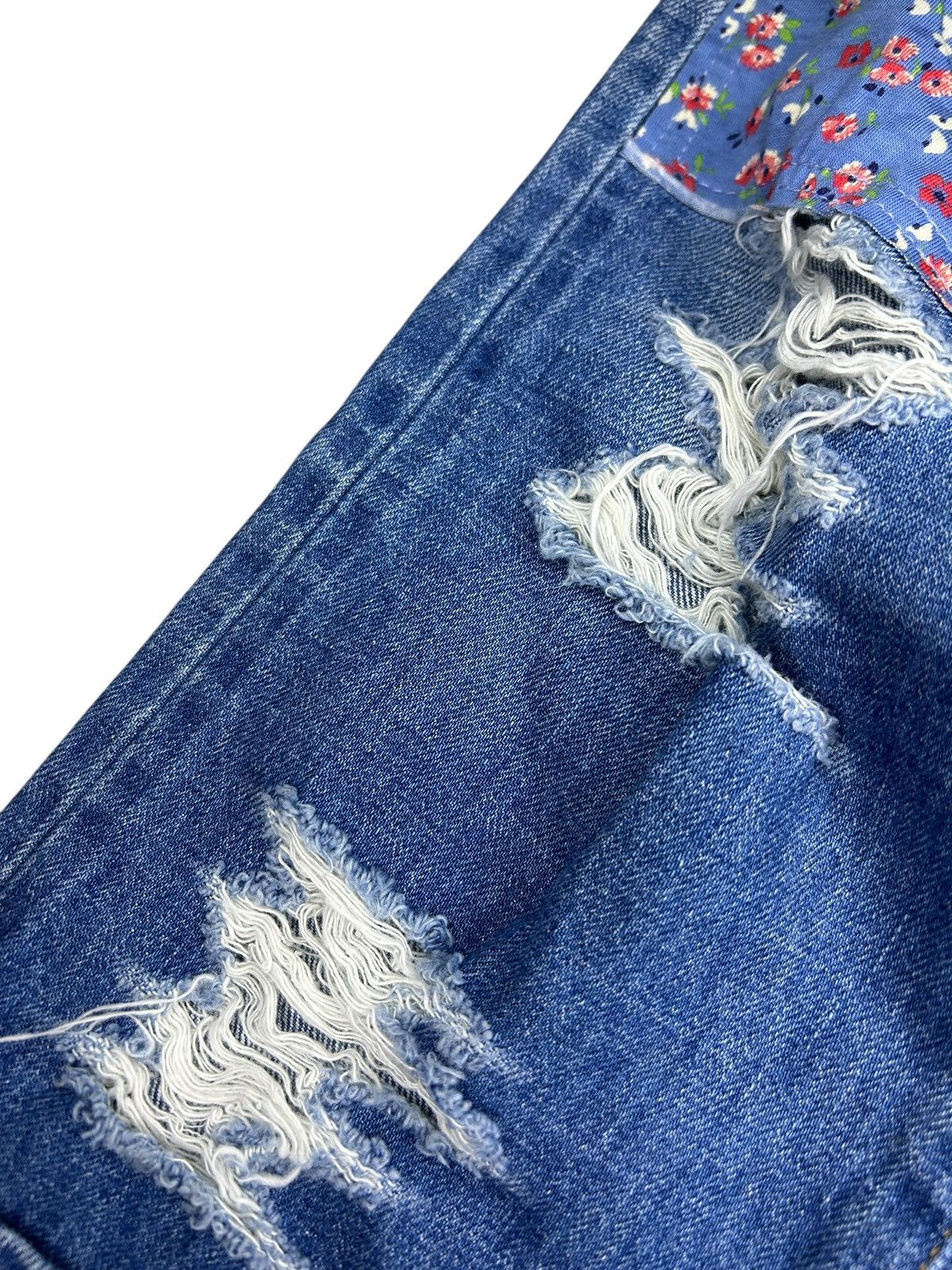 Junya Watanabe S/S 14 Patchwork Fringe Denim Size 28" / US 6 / IT 42 - 12 Thumbnail