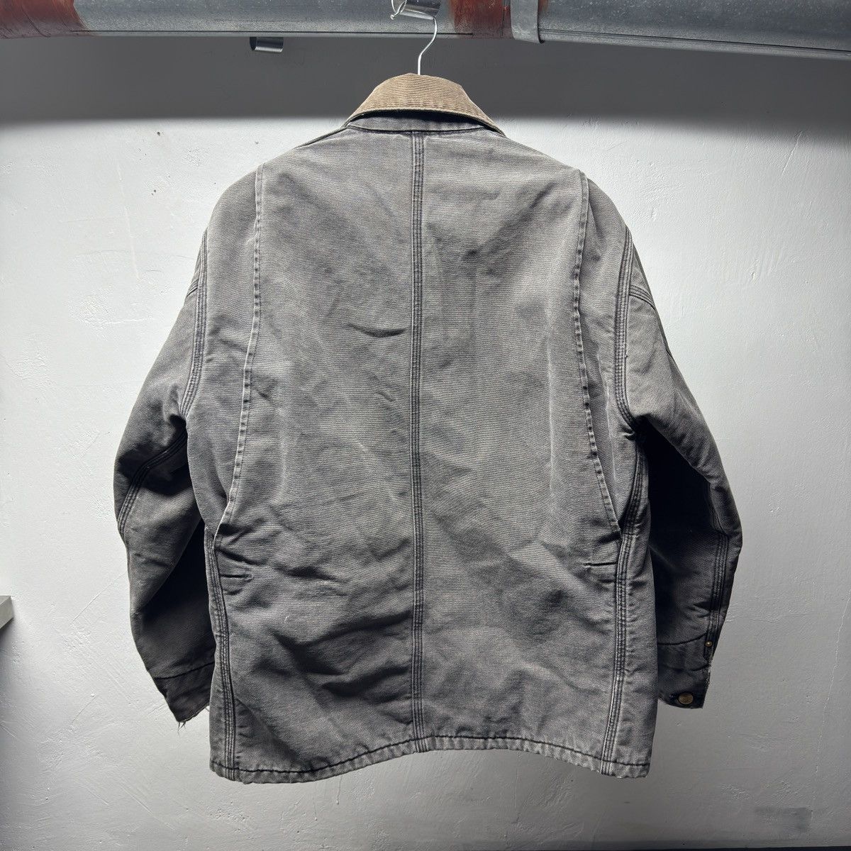 Carhartt 90s Carhartt Faded Distressed Chore Coat ERD Grunge Size US M / EU 48-50 / 2 - 2 Thumbnail