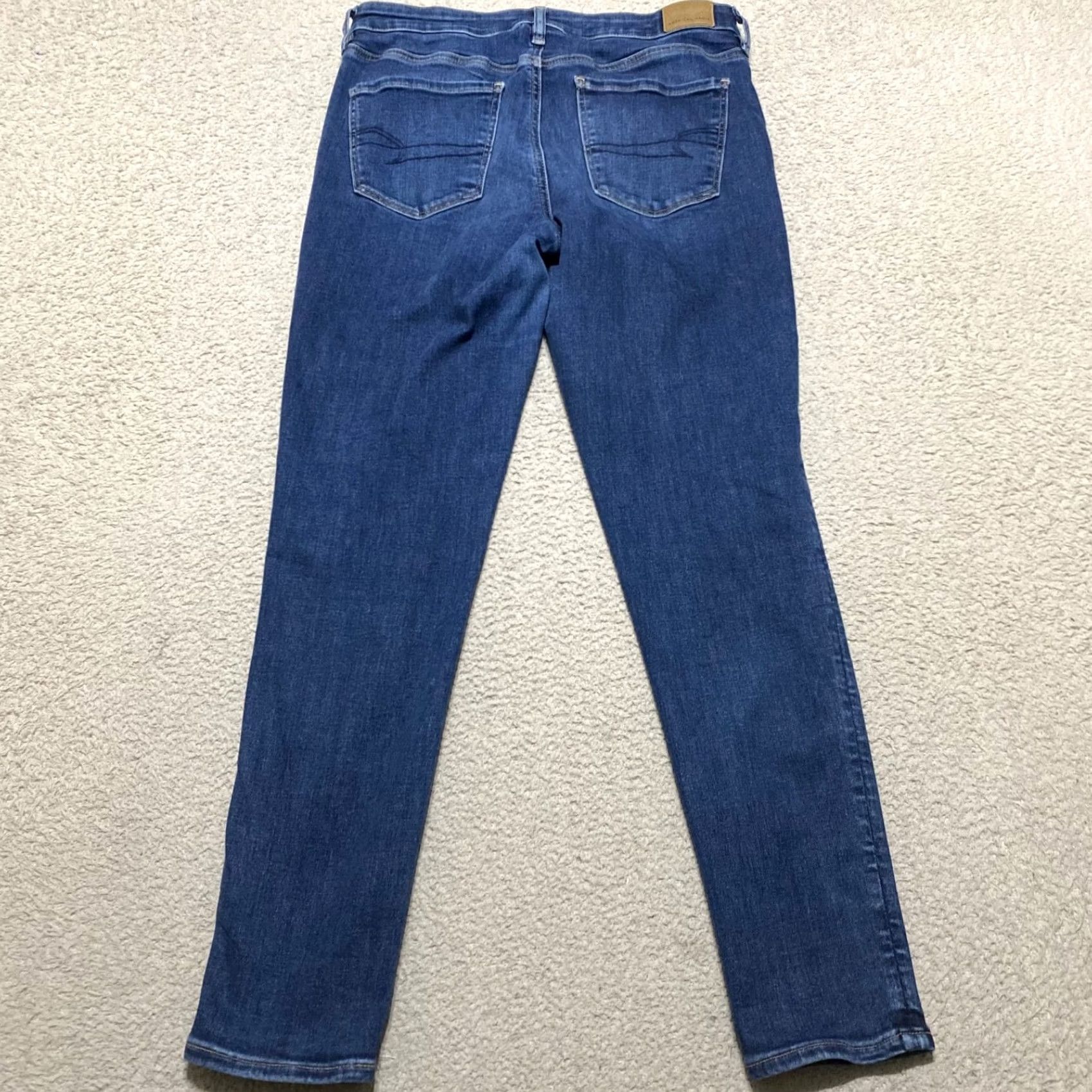 American Eagle Outfitters American Eagle Jeans Womens sz 12 High Rise Jegging Blue Denim Medium Wash Size 34" / US 12 / IT 48 - 2 Thumbnail