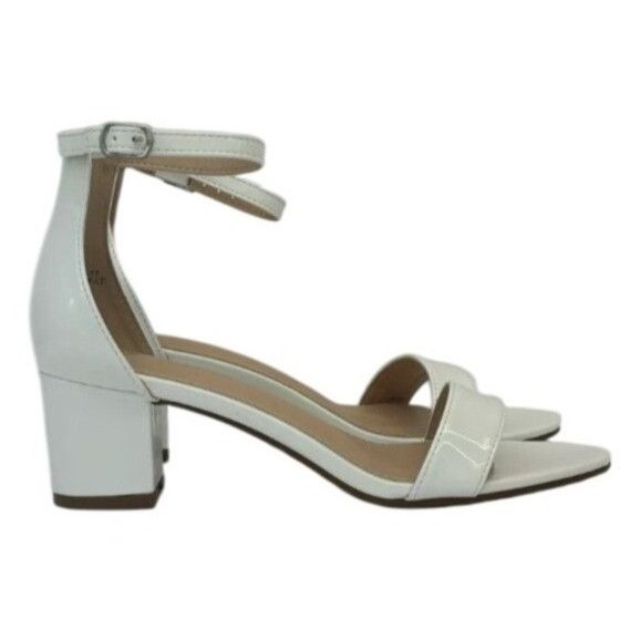 Other BELLA MARIE / Jean-07 / White / Block Sandals With Ankle Str Size US 8.5 / IT 38.5 - 1 Thumbnail