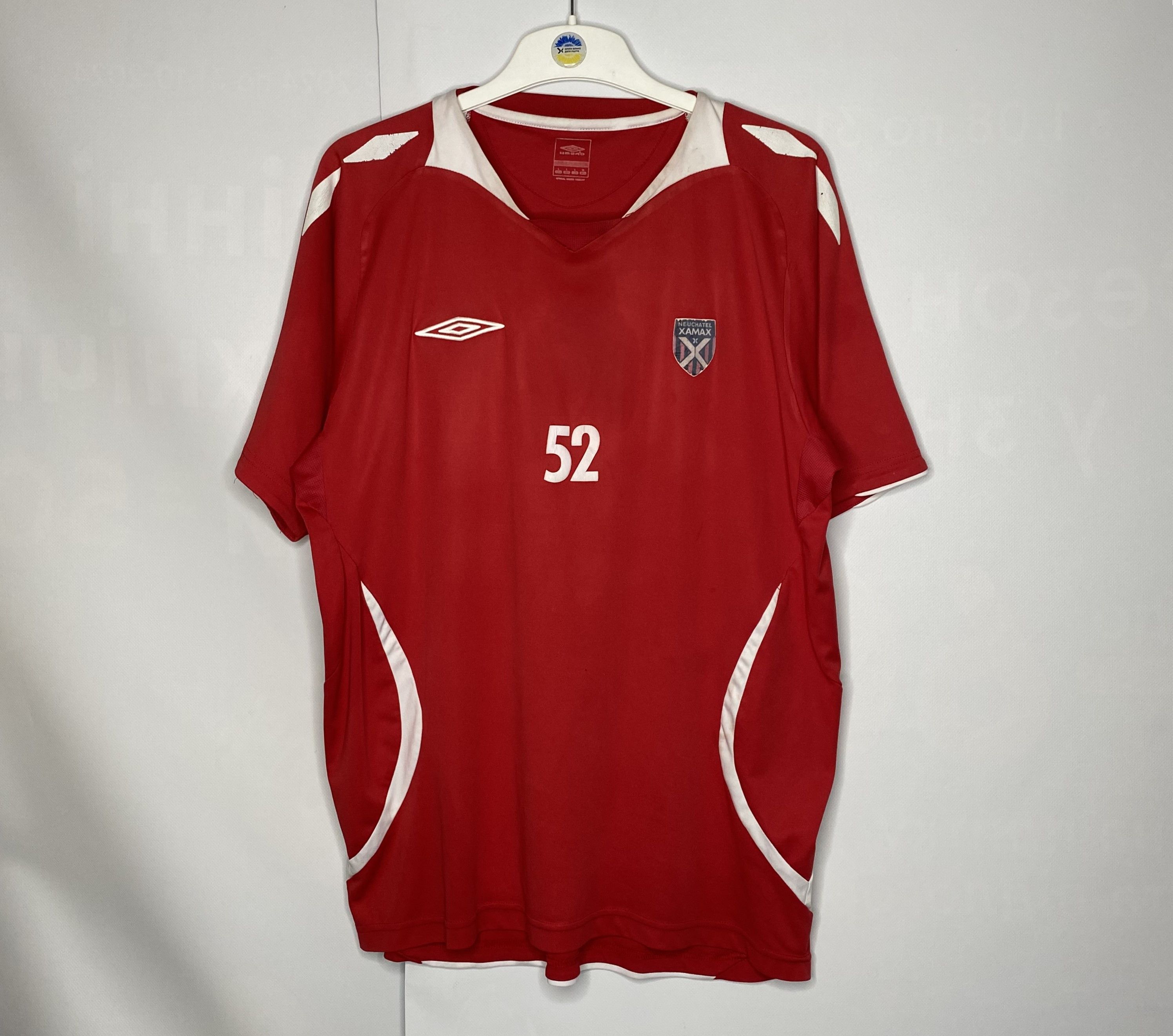UEFA × Umbro NEUCHATEL XAMAX 2011 TRAINING FOOTBALL SHIRT SOCCER JERSEY Size US L / EU 52-54 / 3 - 1 Thumbnail