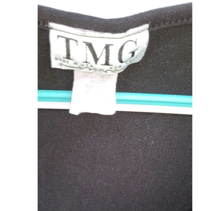Other TMG New York Black Tie Front Tee Blouse size medium Size M / US 6-8 / IT 42-44 - 4 Thumbnail