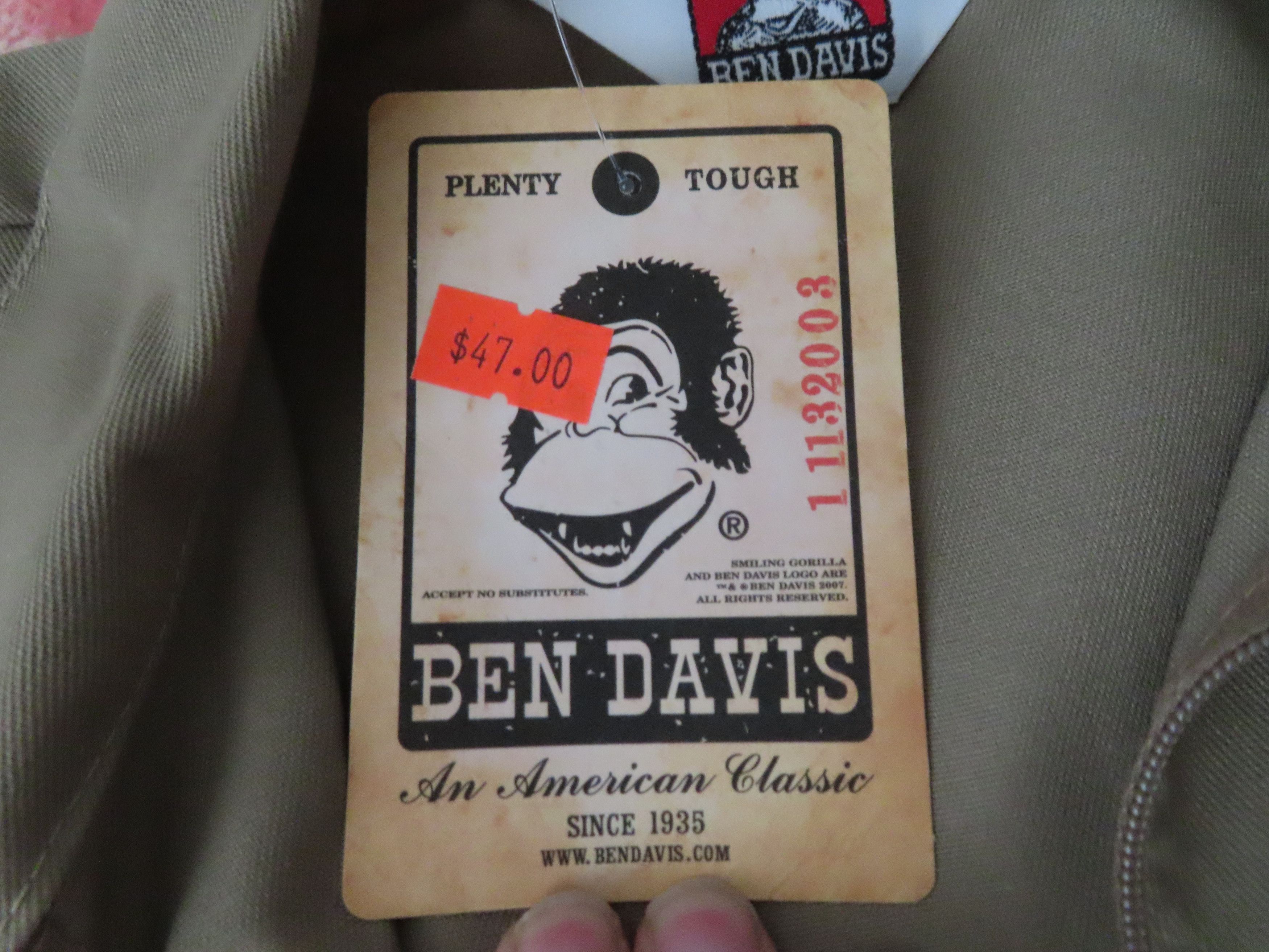 Ben Davis × Vintage Ben Davis Khaki Work Shirt 1/2 Zip Size US M / EU 48-50 / 2 - 6 Thumbnail