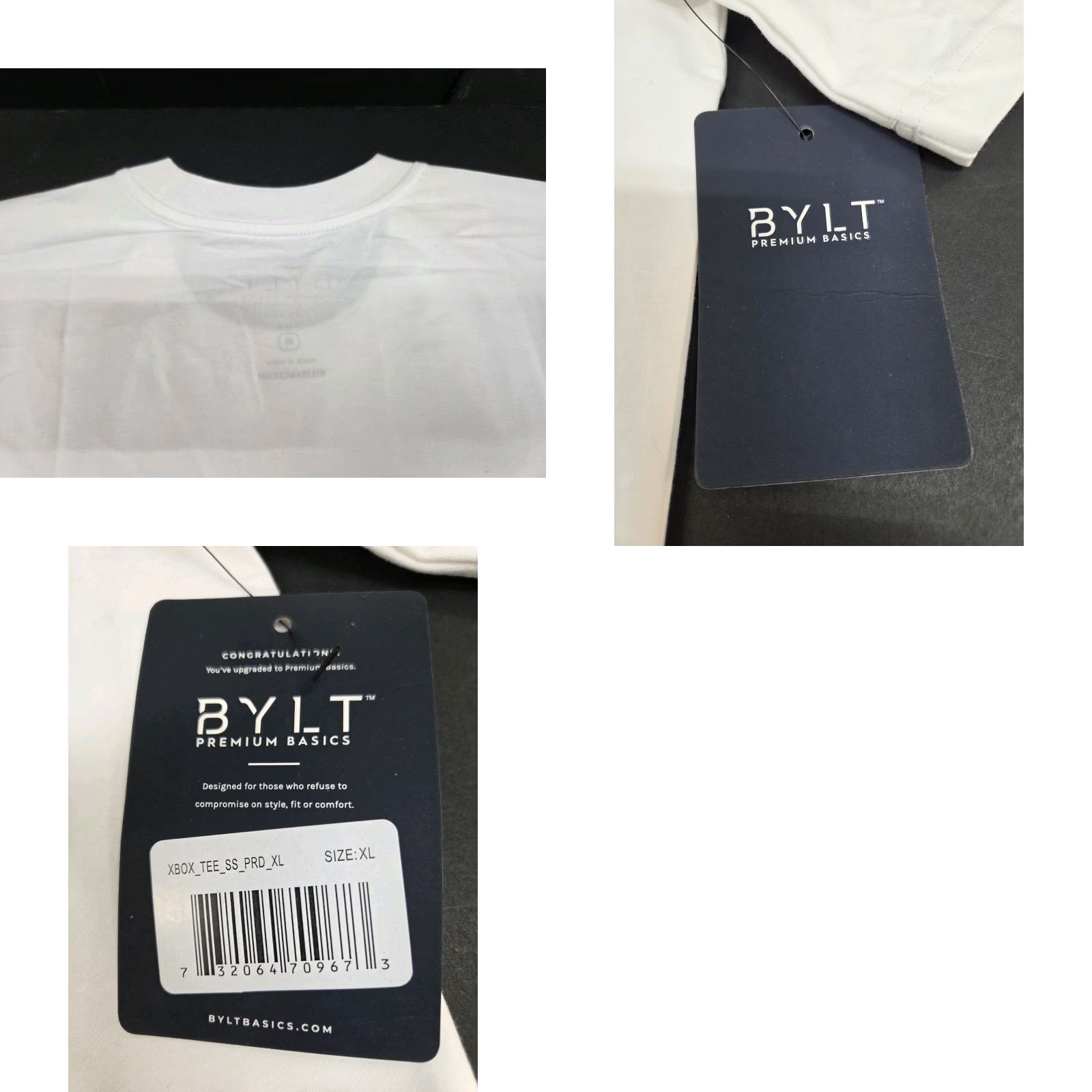 Vintage BYLT Box Tee Lux Shirt White Graphic Print Short Sleeve Crew Neck XL Mens Shirt Size US XL / EU 56 / 4 - 8 Thumbnail