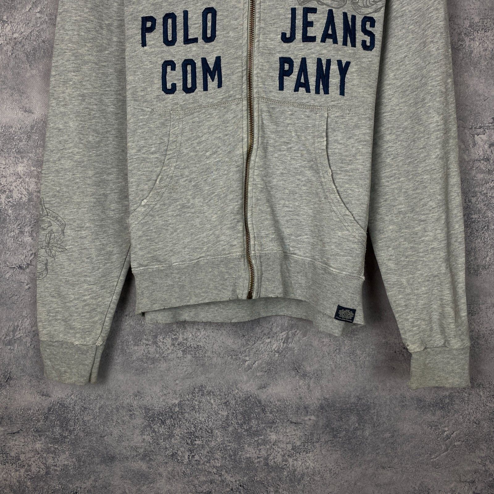 Ralph Lauren Polo Jeans Company Zip Hoodie Women's Size S Gray ` Size S / US 4 / IT 40 - 3 Thumbnail