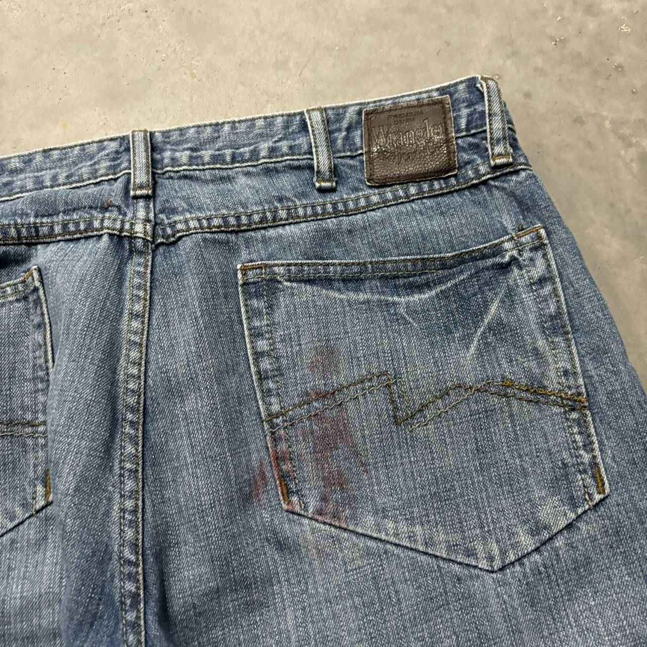 Japanese Brand × Vintage Crazy Vintage Y2K/2000s Grunge Medium Wash Denim Jeans! Size US 34 / EU 50 - 7 Thumbnail