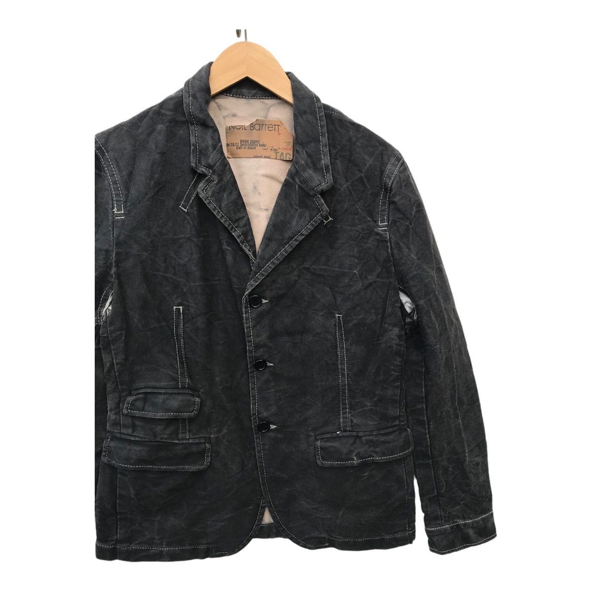 Neil Barrett Neil Barrett Bleached Casual Jacket Coat Size US S / EU 44-46 / 1 - 4 Thumbnail