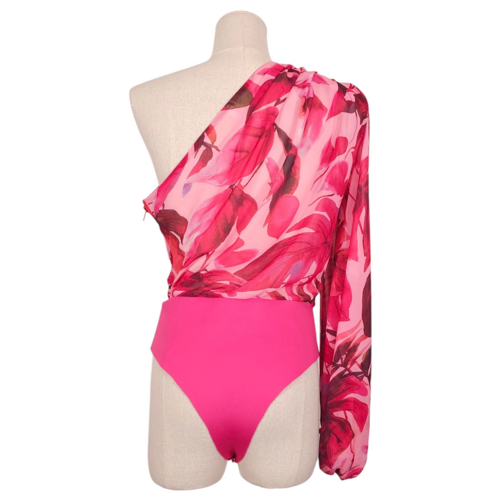 Bronx and Banco Bronx and Banco x REVOLVE Camilla One Shoulder Bodysuit Pink Size M / US 6-8 / IT 42-44 - 4 Thumbnail