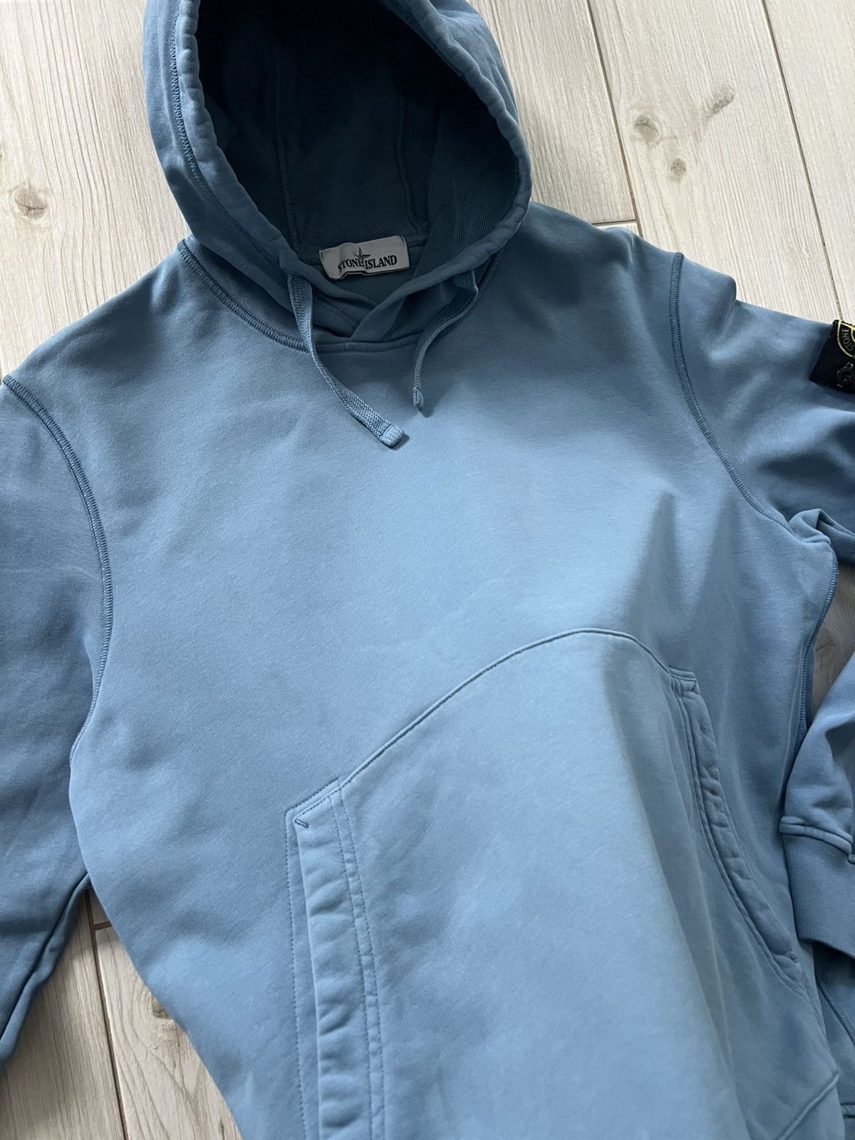 Stone Island Stone Island Hoodie Basic Blue Patch Authentic Size US L / EU 52-54 / 3 - 12 Thumbnail