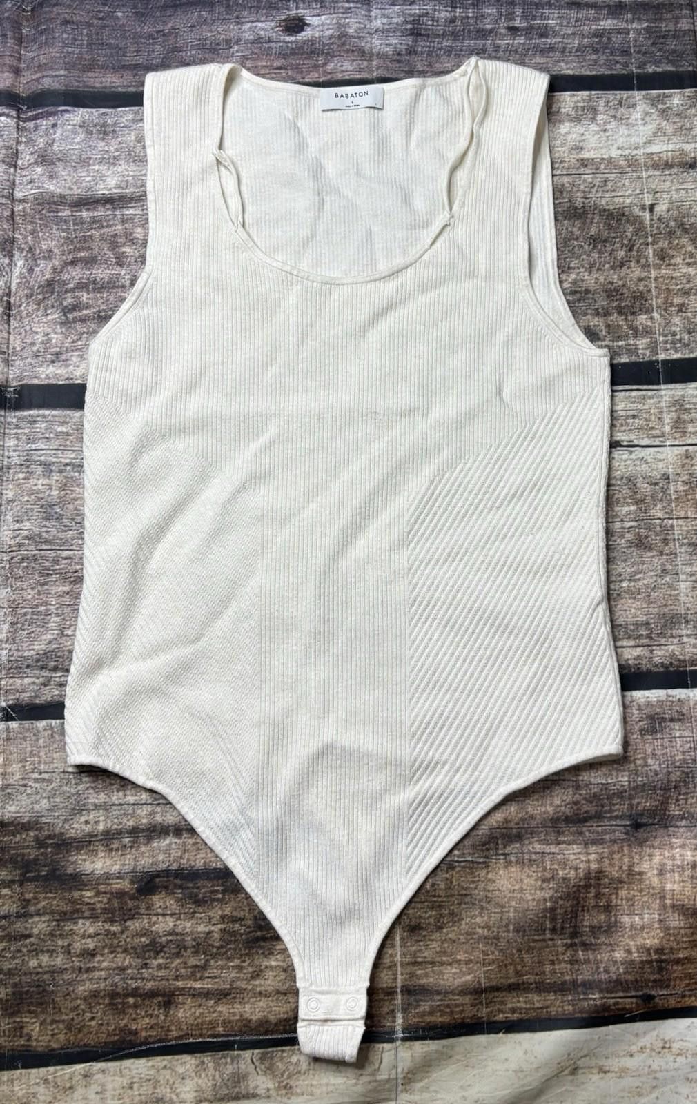 Aritzia Aritizia Babaton Bodysuit Women's Small White Sleeveless Size S / US 4 / IT 40 - 1 Thumbnail