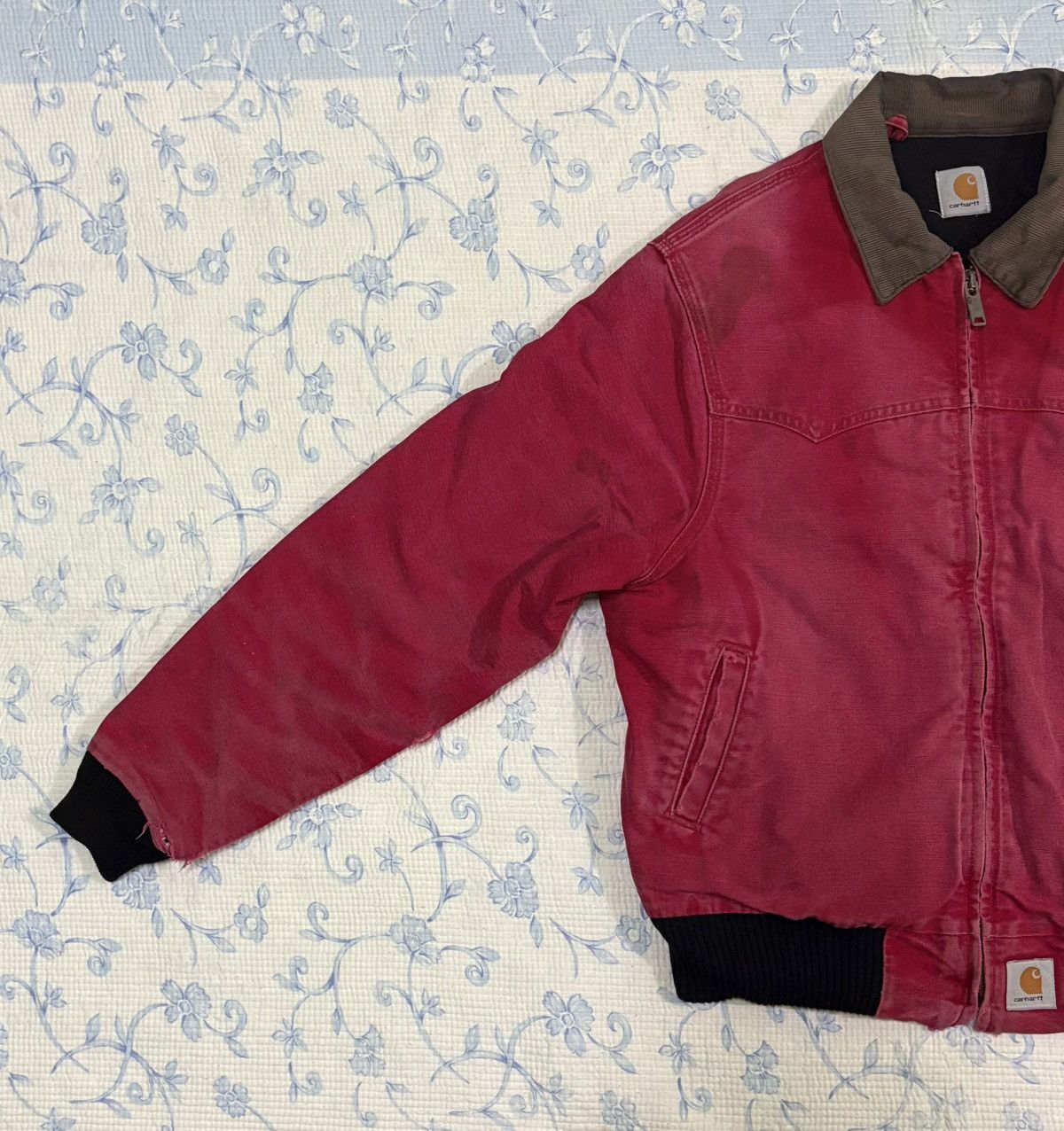 Carhartt Carhartt Detroit Corduroy Collar Zipper Workwear Jacket Size US L / EU 52-54 / 3 - 2 Thumbnail