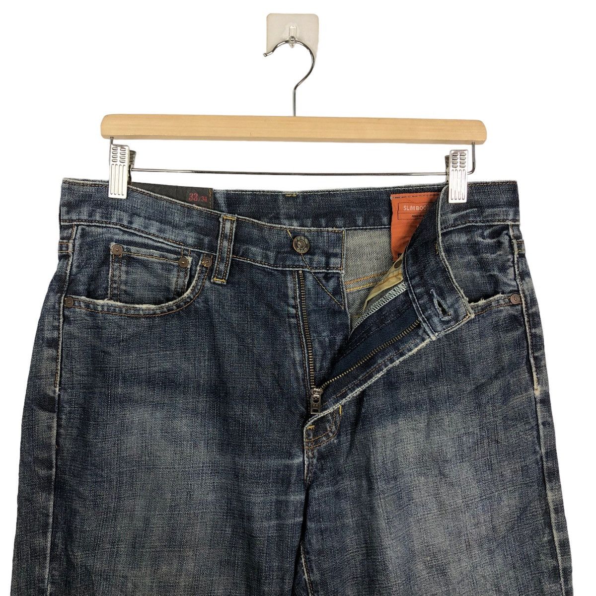 Japanese Brand Rare Punk Design Distressed DenimJeans Gap 1969 IsseyMiyake Size US 32 / EU 48 - 10 Thumbnail