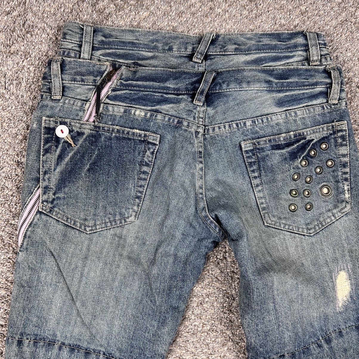 Japanese Brand × PPFM Ppfm double waist studded grunge jeans Size US 31 - 5 Thumbnail