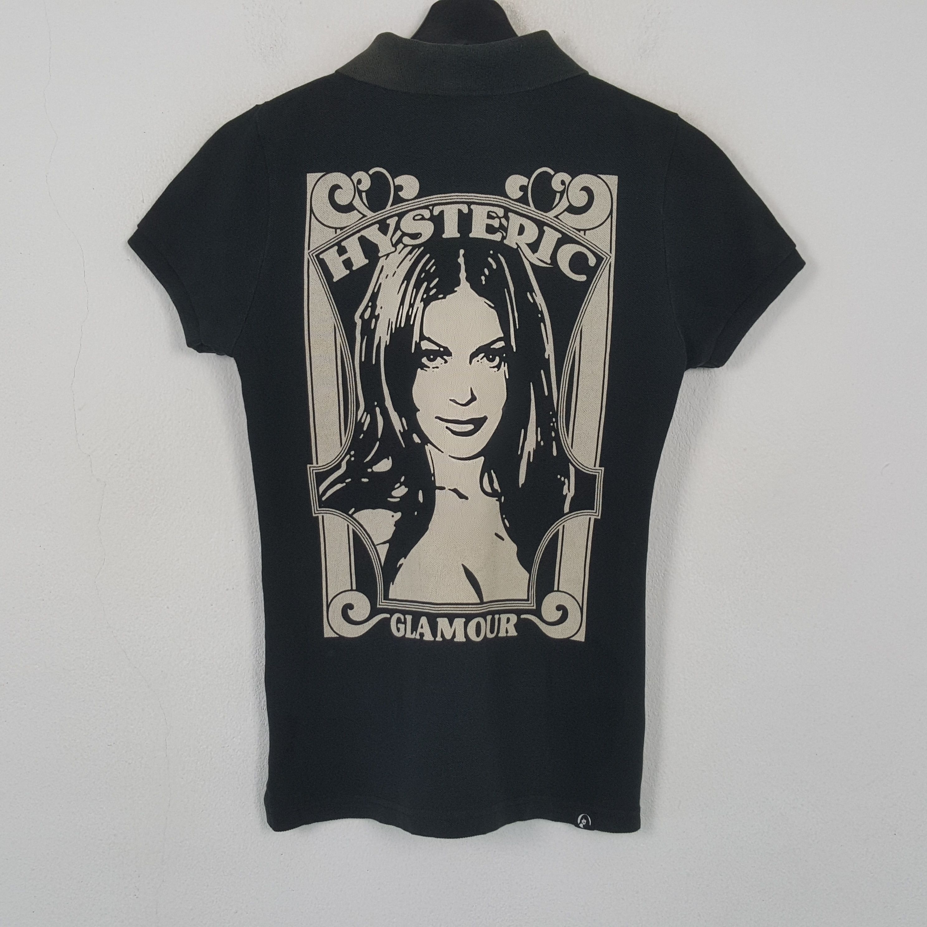 Hysteric Glamour Japanese Brand Backprint Polos RR11