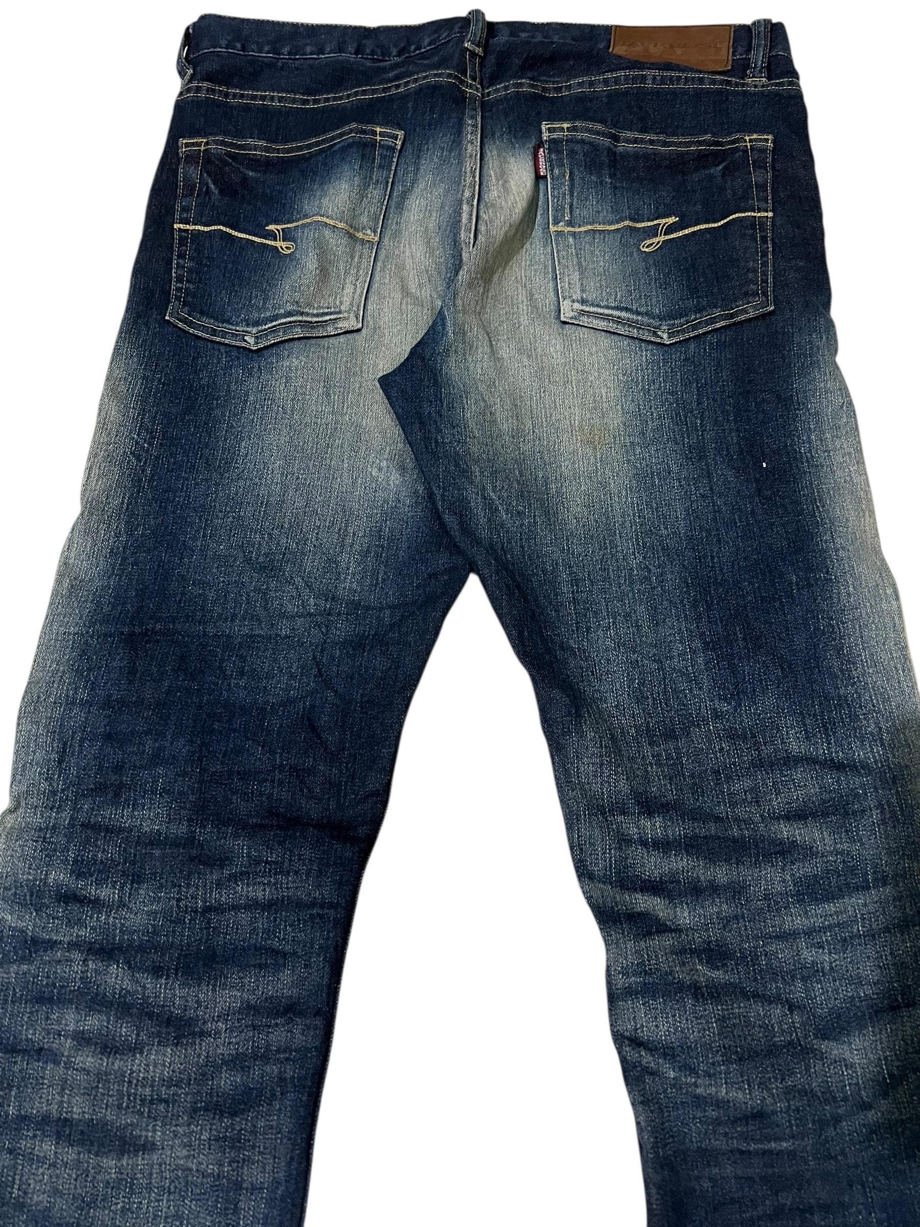 Japanese Brand JackRose Whiskering Jeans